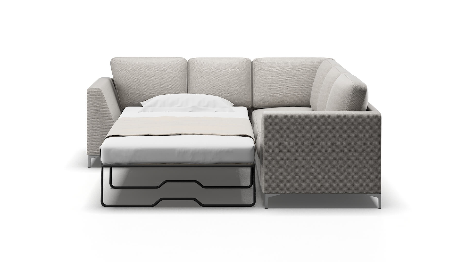 Royal Phoenix Sterling Sectional Sleeper Espresso legs 1