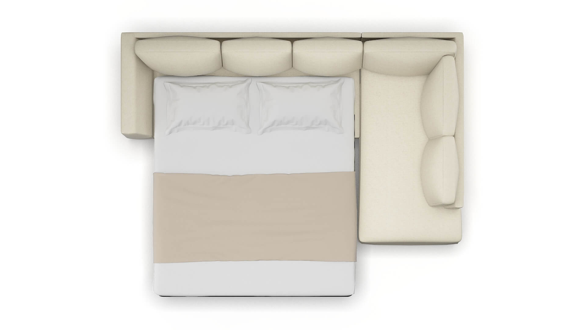 Royal Redondo Oyster Panel Sleeper Espresso legs 3