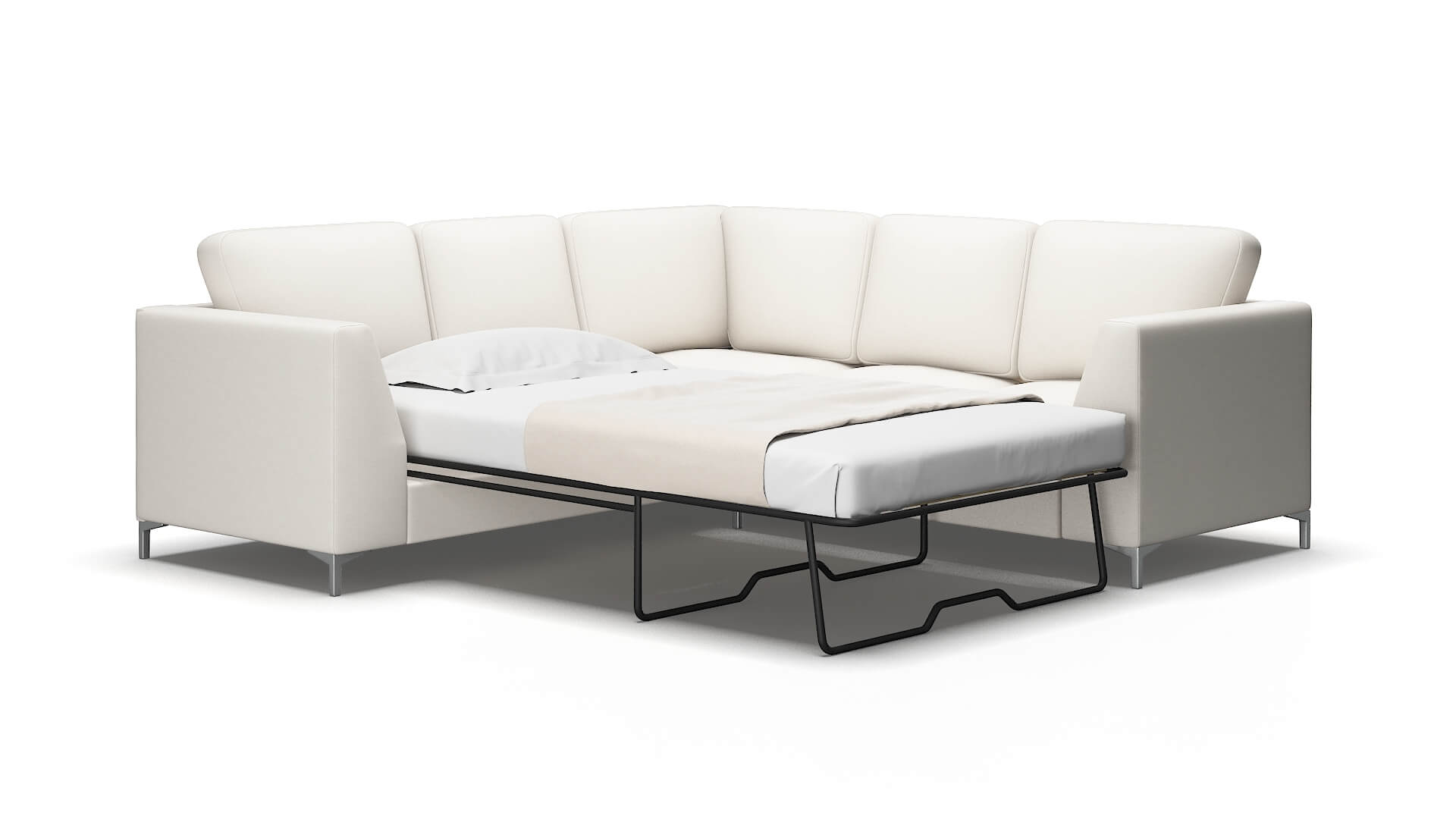 Royal Redondo Pearl Sectional Sleeper Espresso legs 2