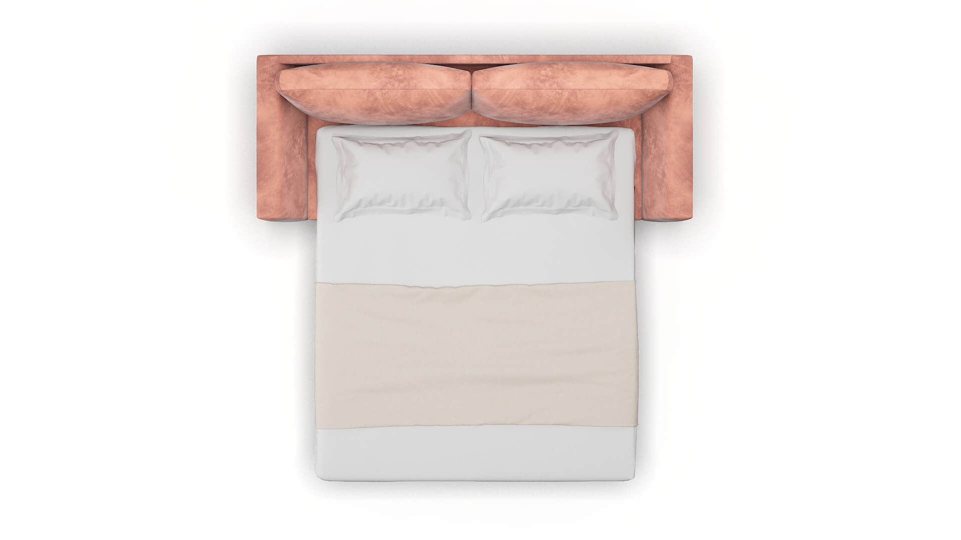 Royal Royale Blush Sofa Sleeper Espresso legs 3