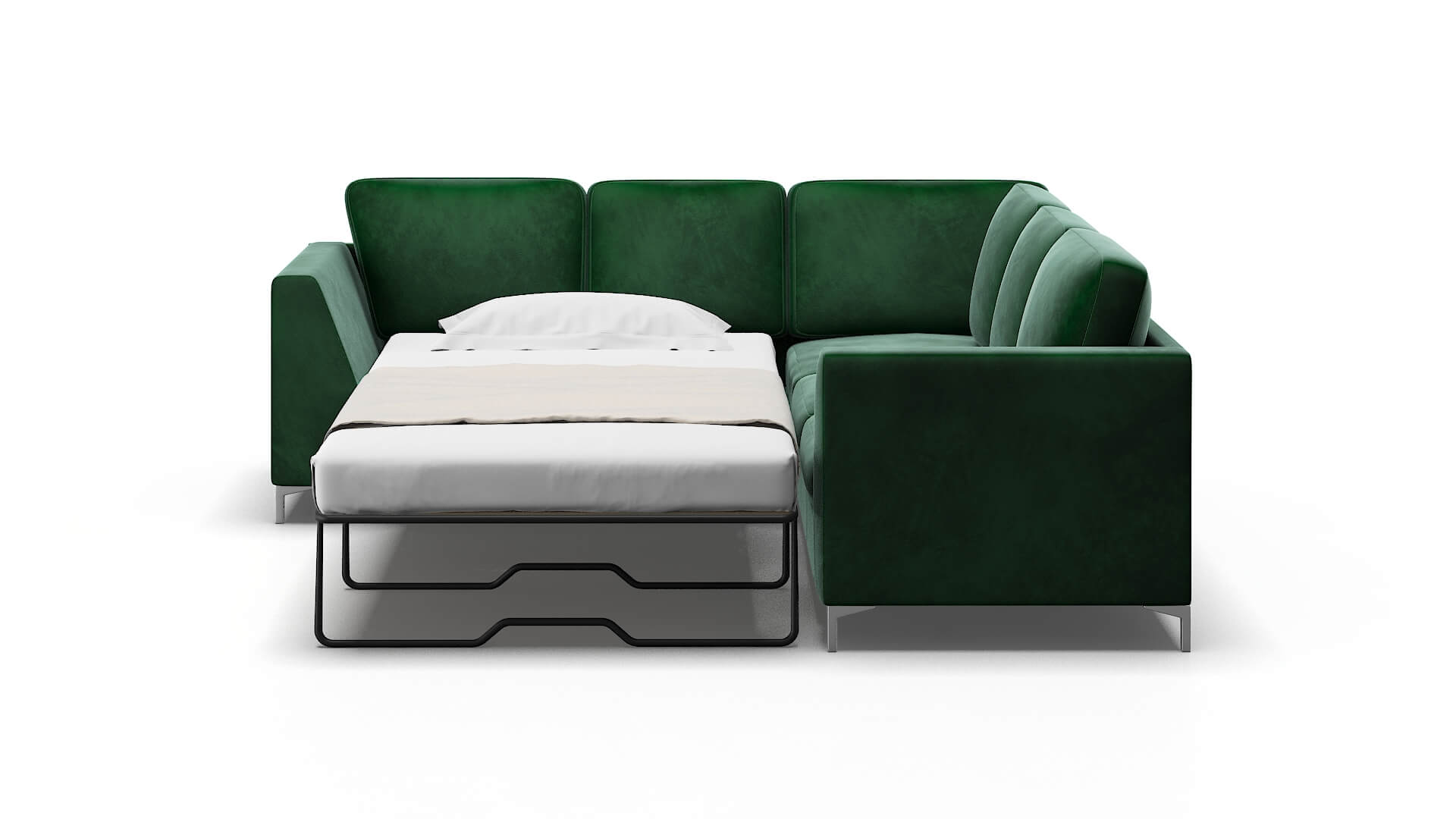 Royal Royale Evergreen Sectional Sleeper Espresso legs 1