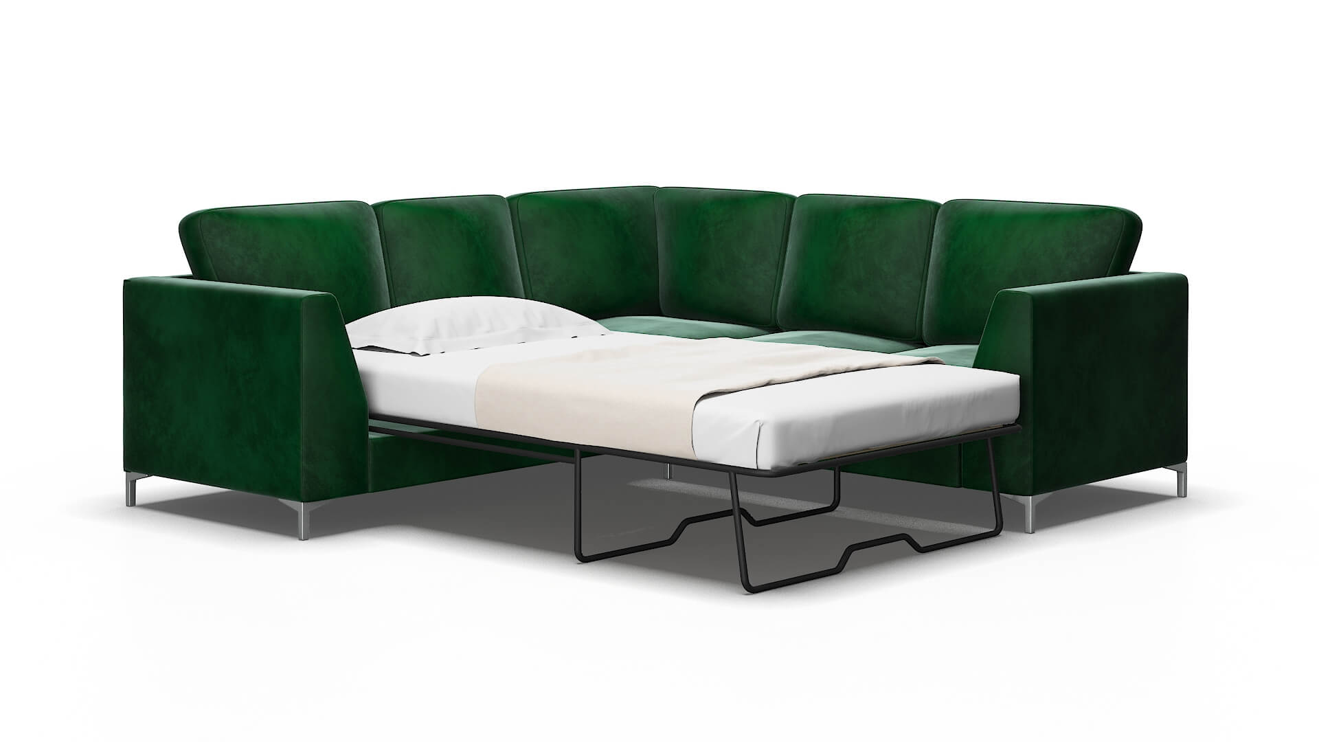 Royal Royale Evergreen Sectional Sleeper Espresso legs 2
