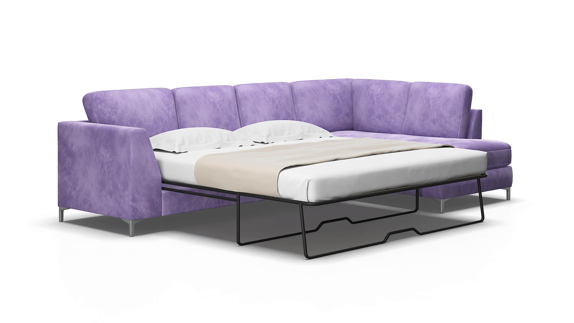 Royal Royale Lavender Panel Sleeper Espresso legs 2
