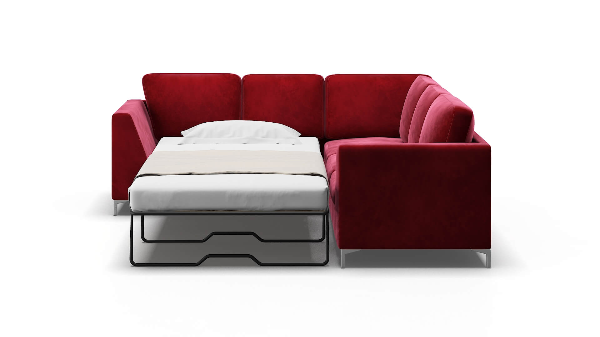 Royal Royale Ruby Sectional Sleeper Espresso legs 1