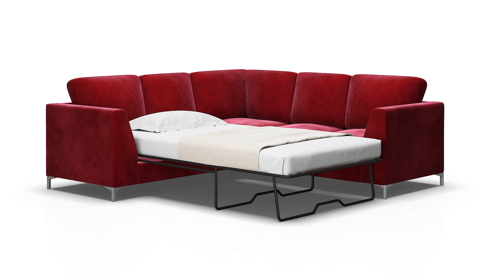 Royal Royale Ruby Sectional Sleeper Espresso legs 2