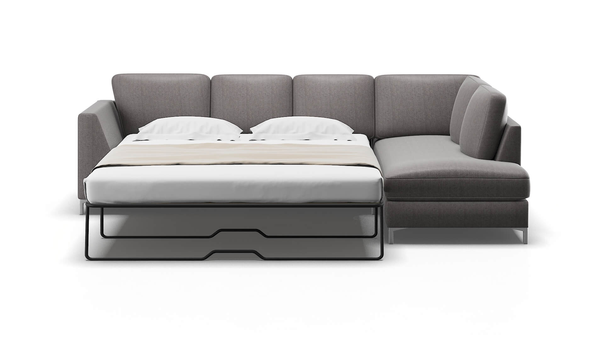 Royal Sasha Granite Panel Sleeper Espresso legs 1