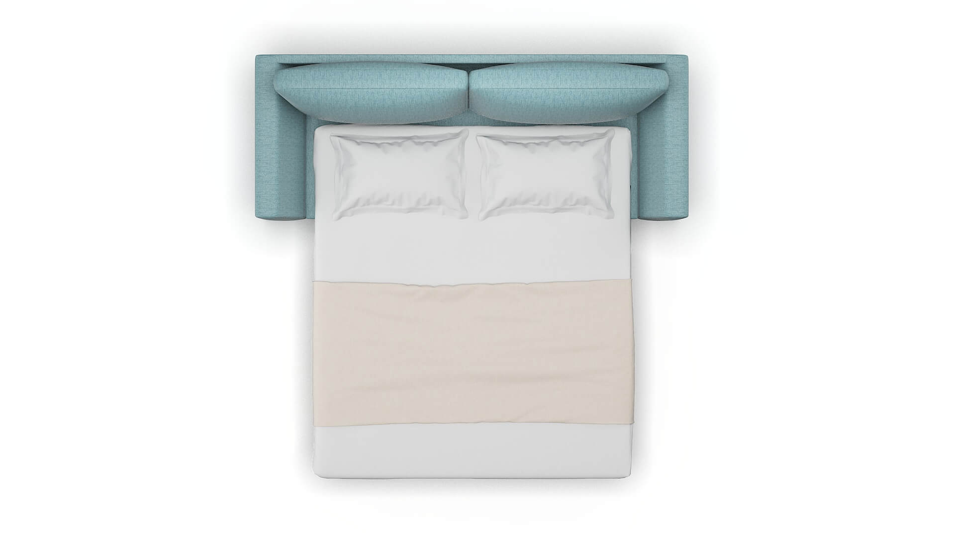 Royal Sasha Teal Sofa Sleeper Espresso legs 3