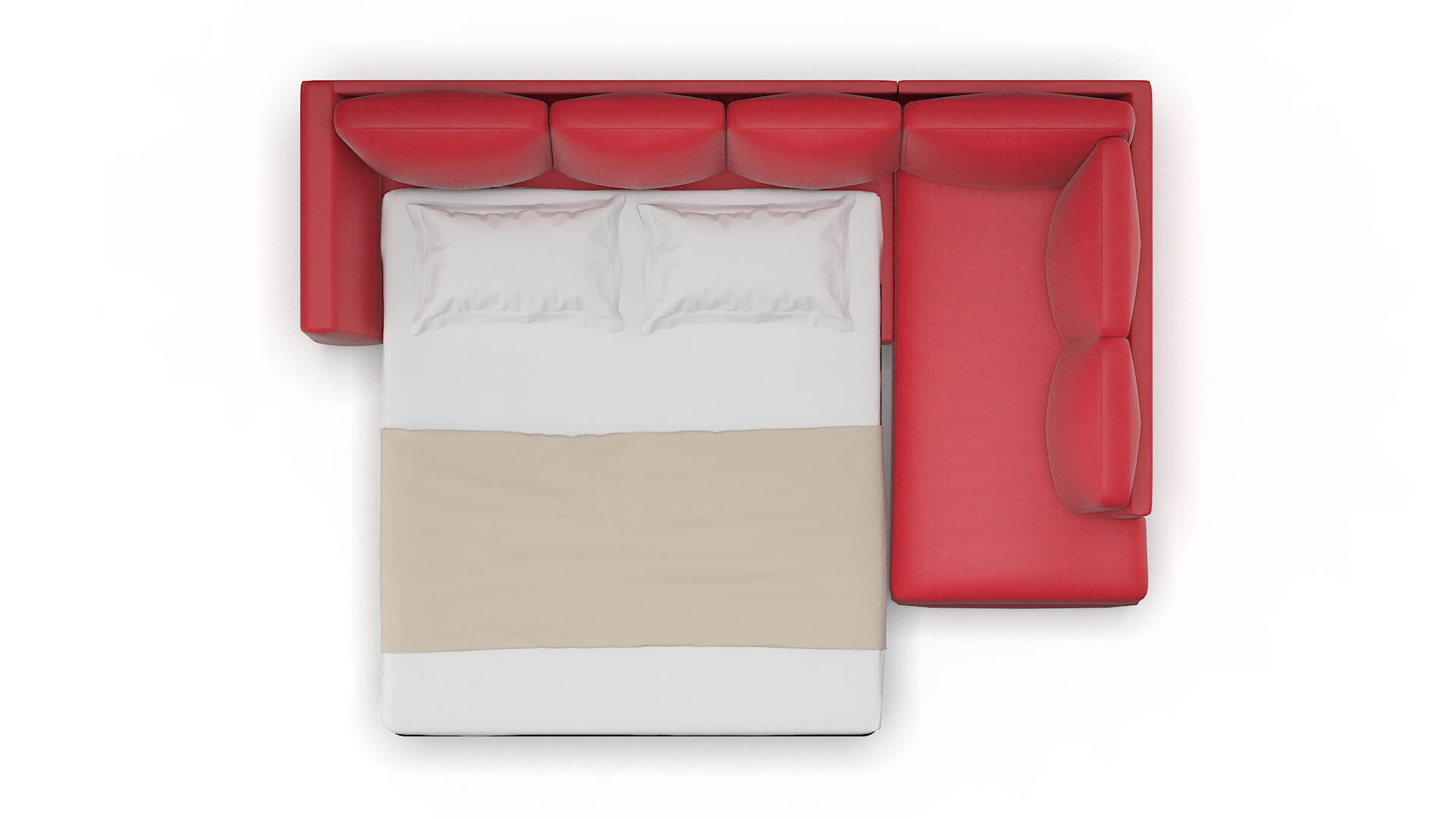 Royal Sorrento Berry Panel Sleeper Espresso legs 3