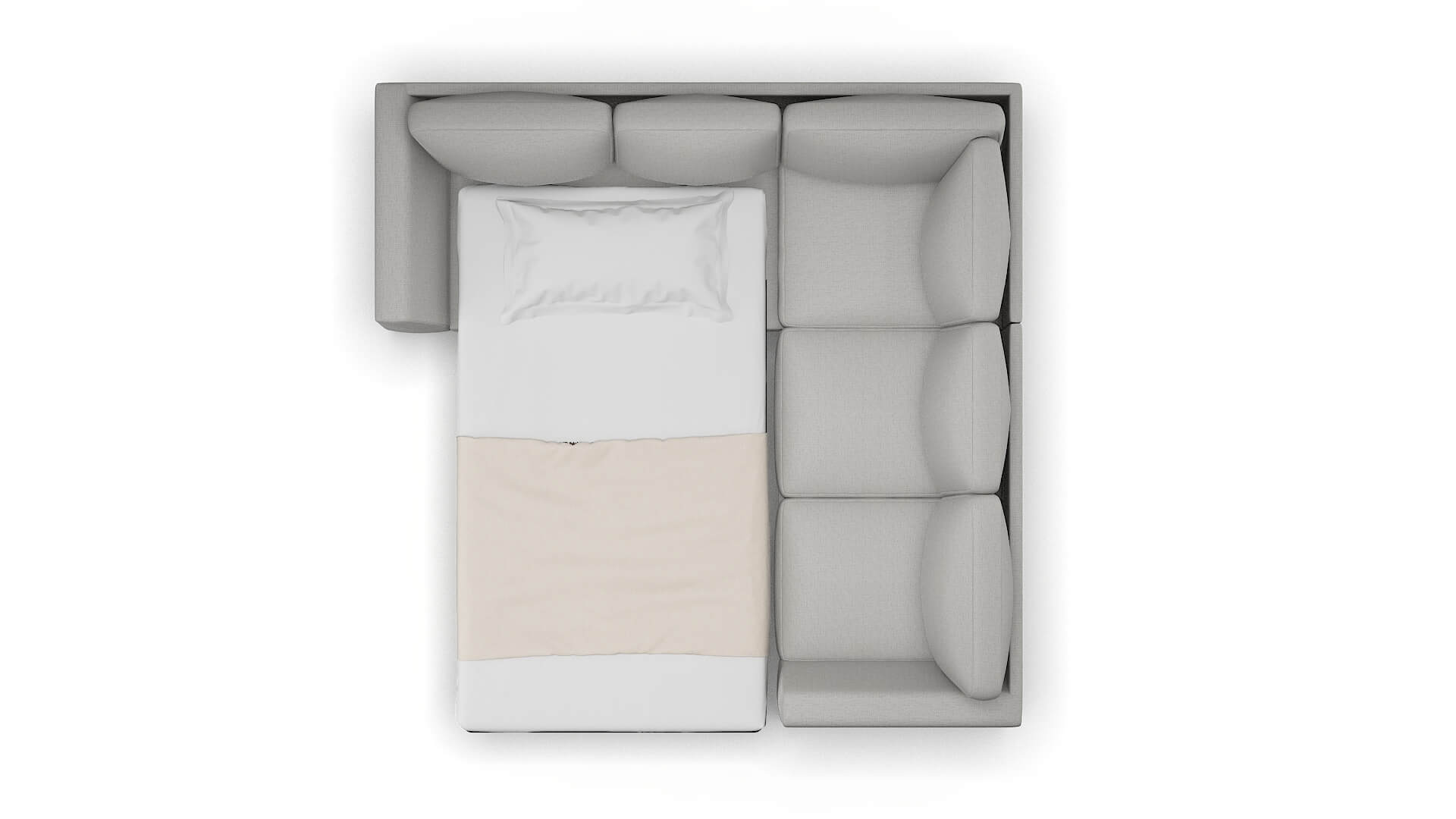 Royal Urban_d Pepper Sectional Sleeper Espresso legs 3