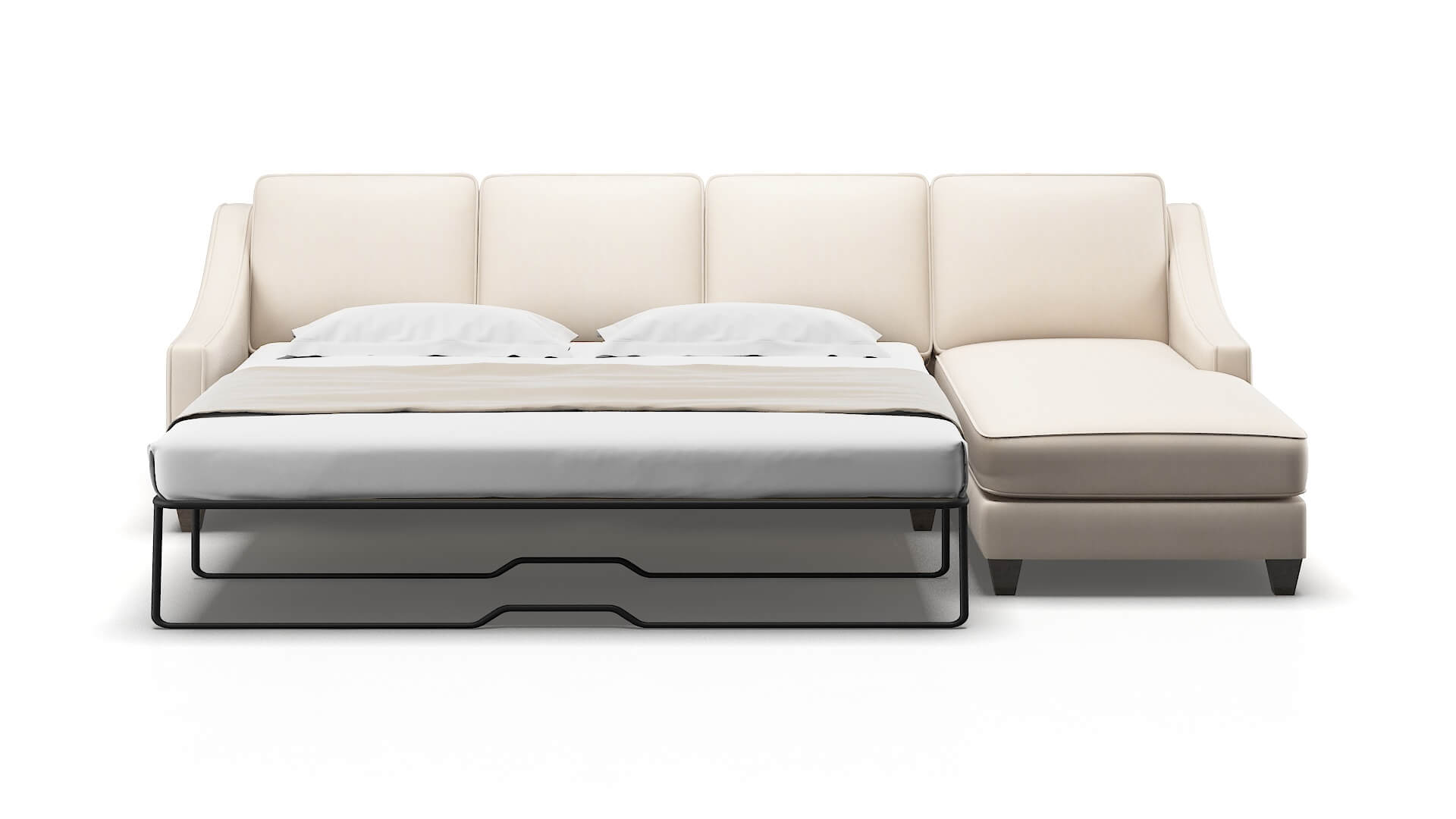 Sanda Bella Buckwheat Panel Sleeper Espresso legs 1