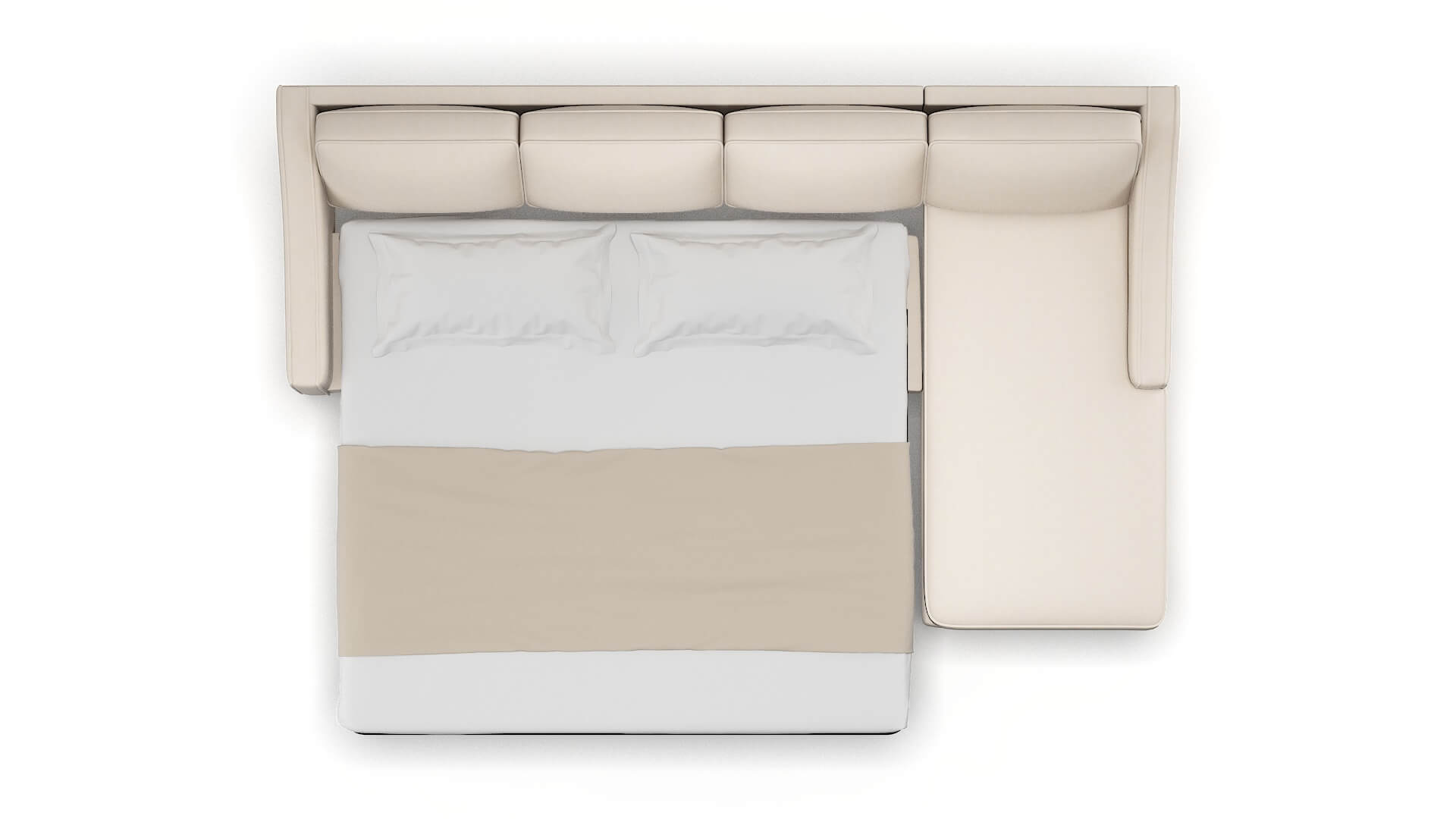 Sanda Bella Buckwheat Panel Sleeper Espresso legs 3