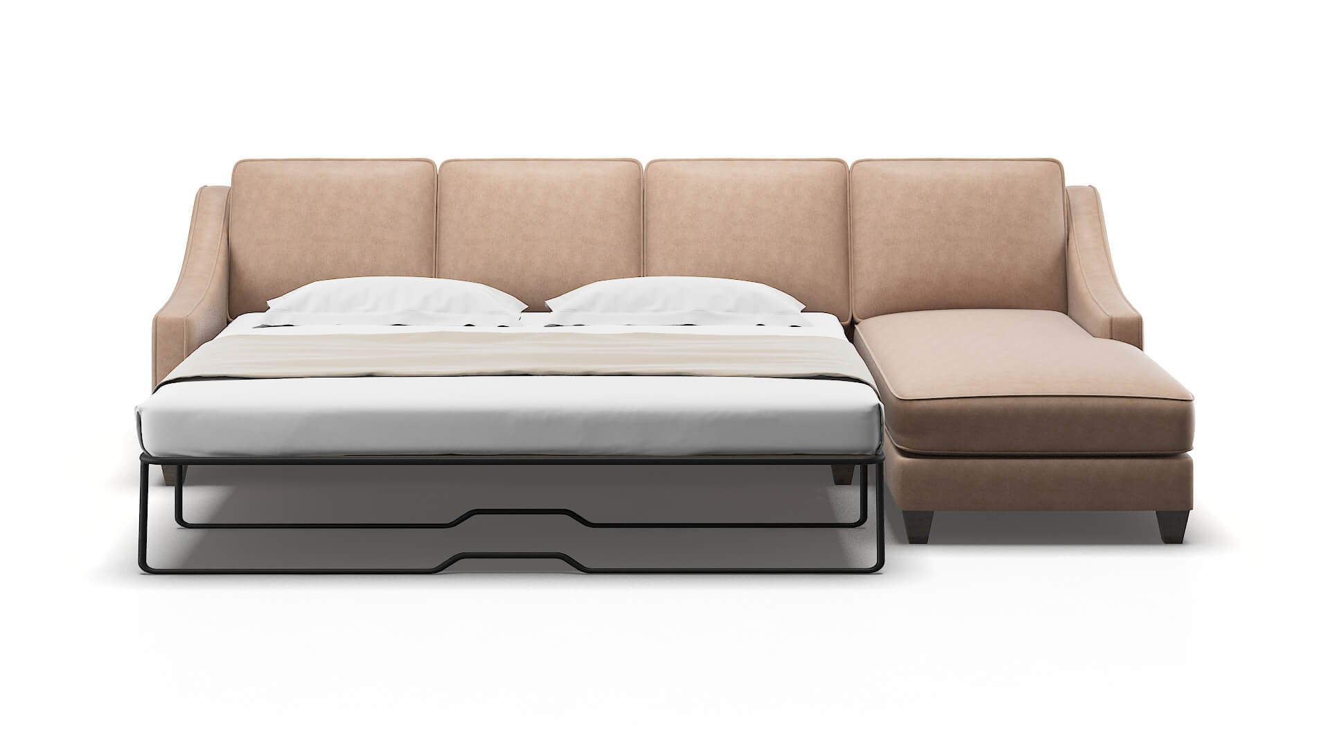Sanda Bella Cocoa Panel Sleeper Espresso legs 1