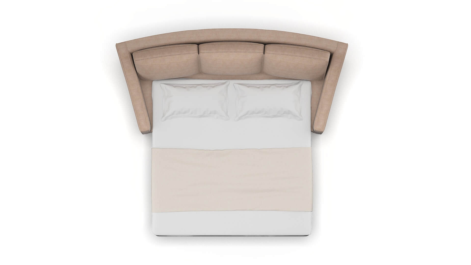 Sanda Bella Pewter Sofa Sleeper Espresso legs 3