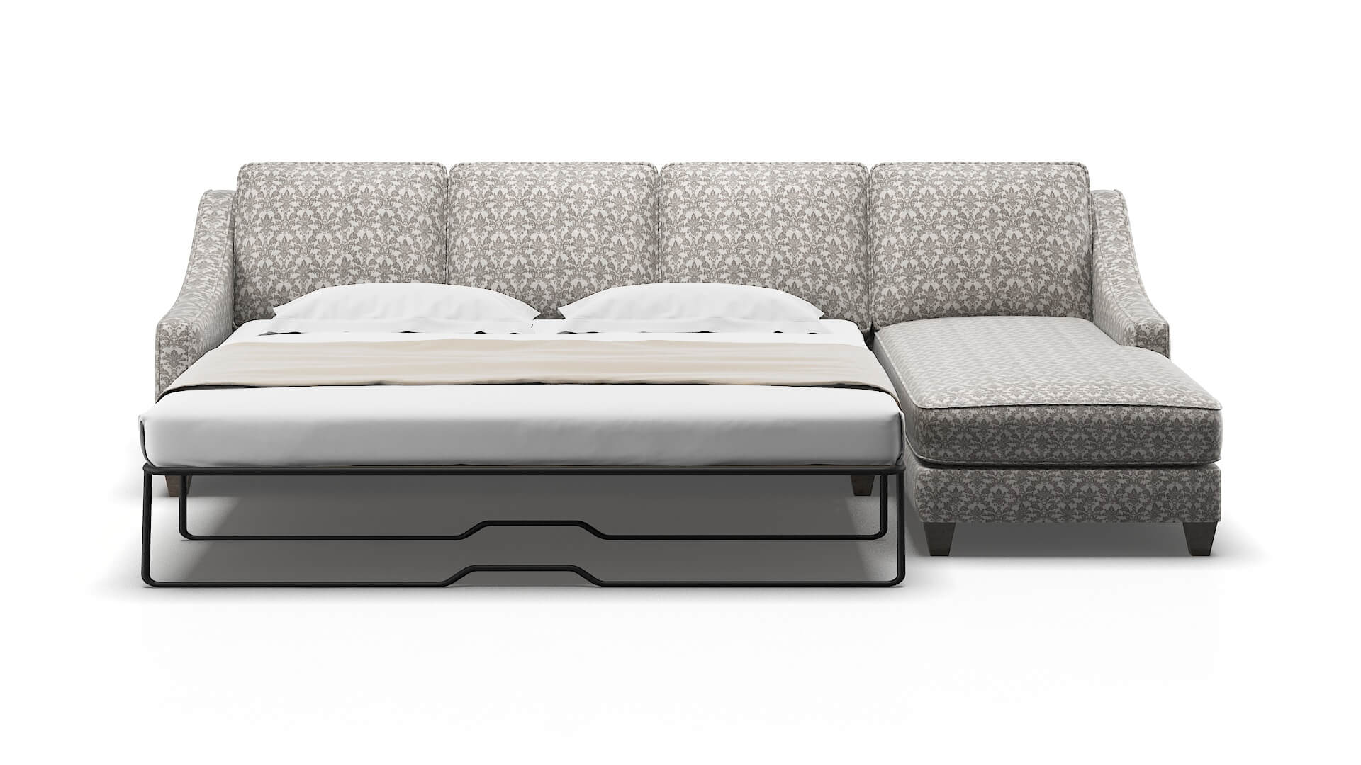 Sanda Bergamo dove Panel sleeper Espresso Legs  2