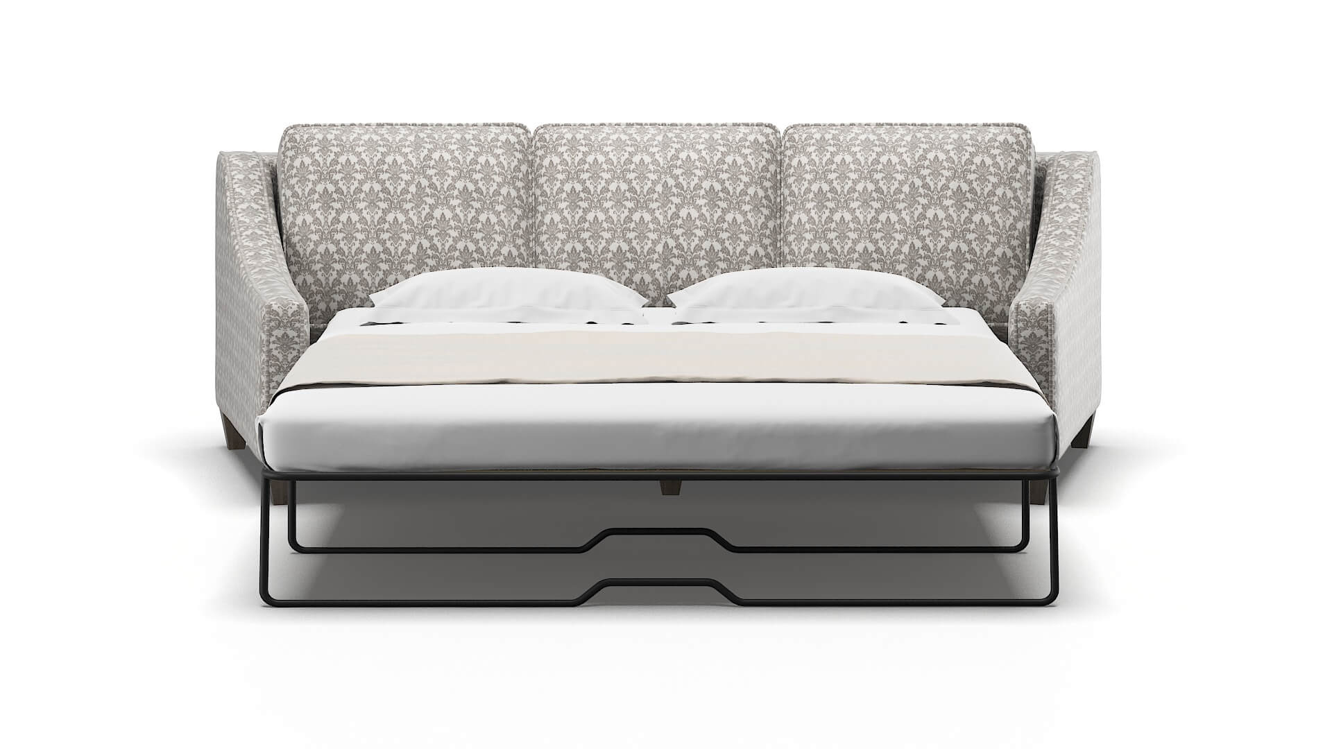 Sanda Bergamo Dove Sofa Sleeper Espresso legs 1