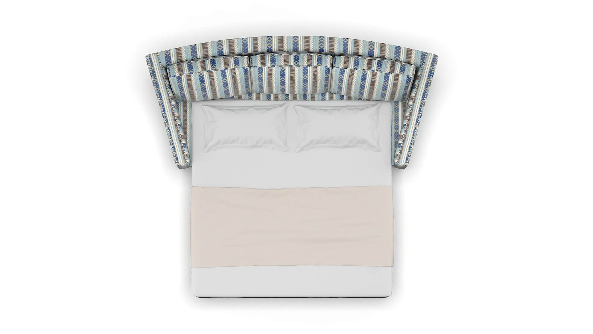 Sanda Bodhi Indigo Sofa Sleeper Espresso legs 3