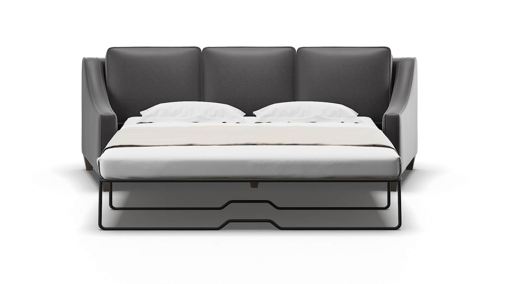 Sanda Catalina Charcoal Sofa Sleeper Espresso legs 1