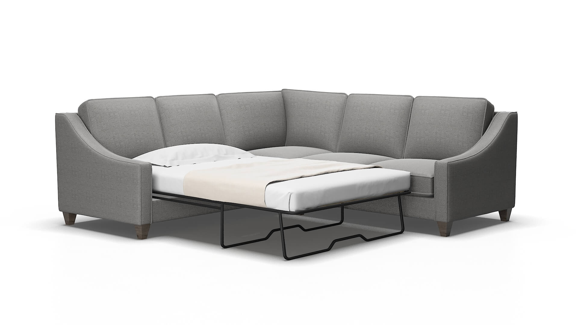 Sanda Catalina steel Sectional sleeper Espresso Legs  2