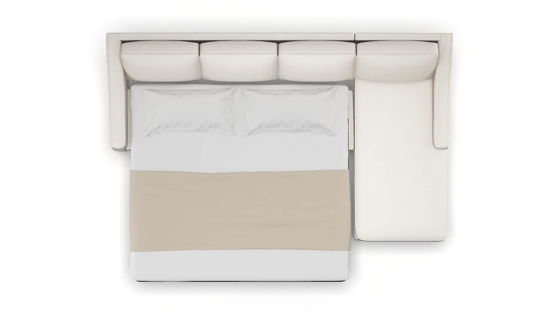 Sanda Chance Bone Panel Sleeper Espresso legs 3