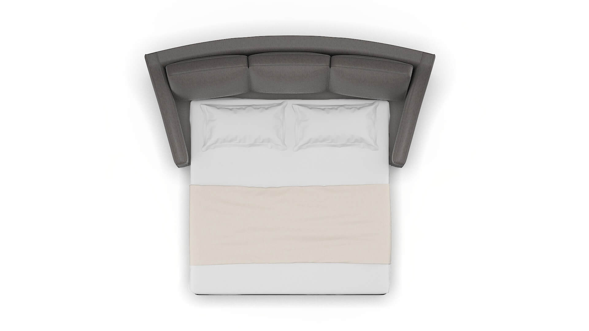 Sanda Cosmo Charcoal Sofa Sleeper Espresso legs 3