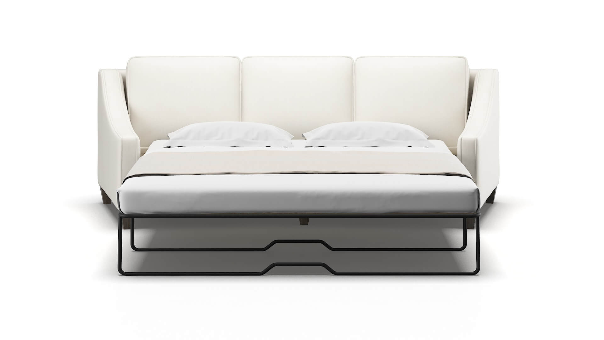 Sanda Cosmo Ivory Sofa Sleeper Espresso legs 1