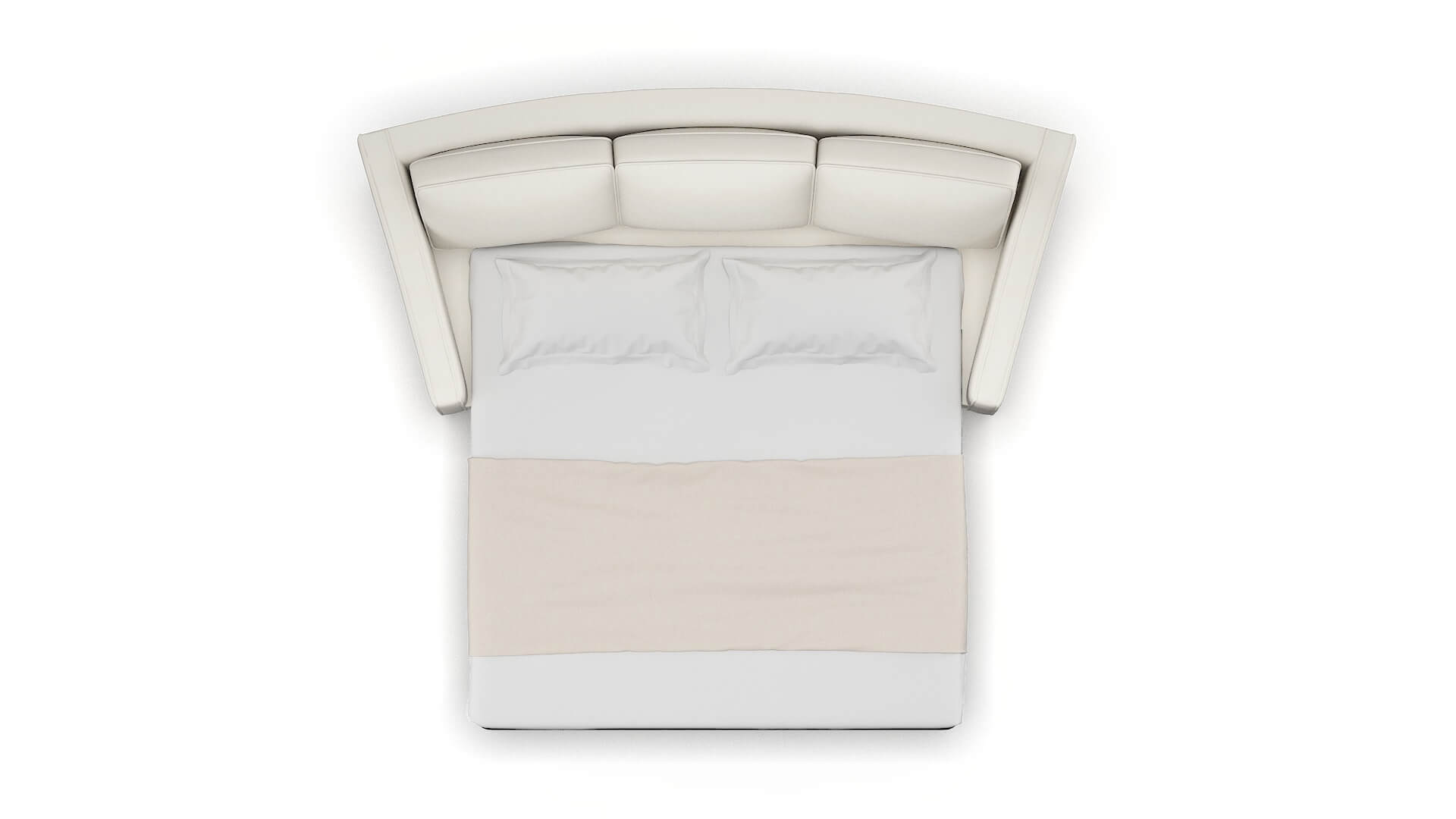 Sanda Cosmo Ivory Sofa Sleeper Espresso legs 3