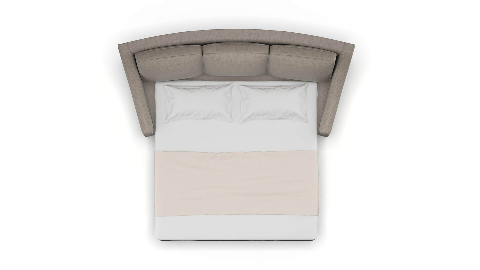 Sanda Cosmo Taupe Sofa Sleeper Espresso legs 3