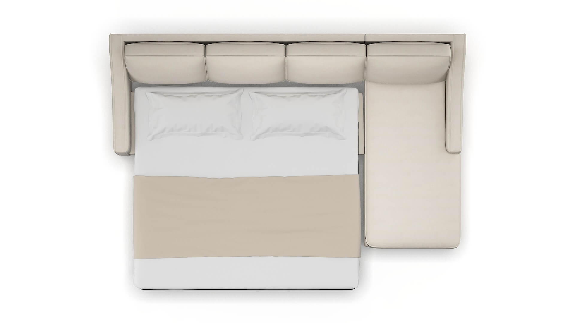 Sanda Dawson Sand Panel Sleeper Espresso legs 3