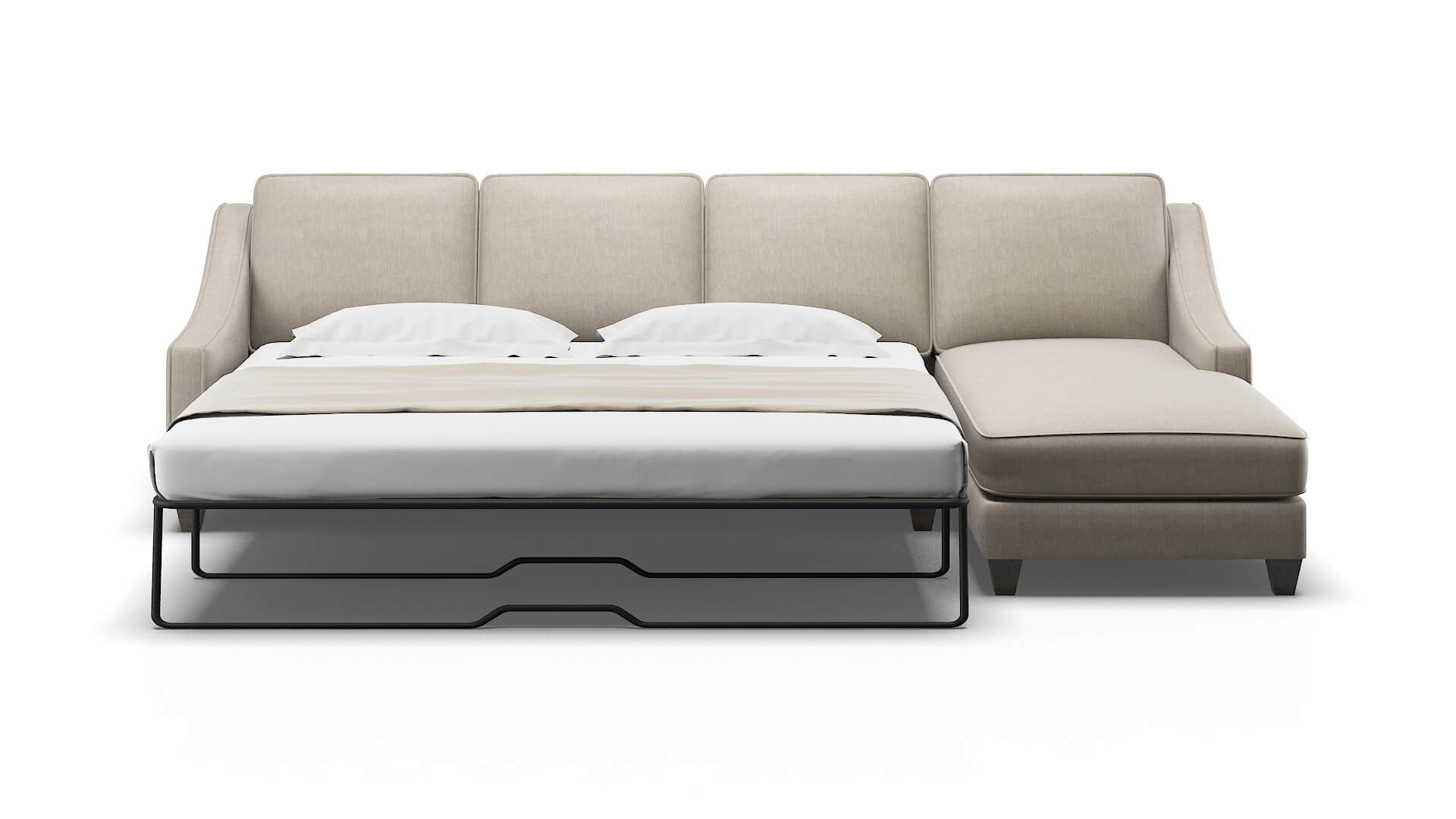 Sanda Derby linen Panel sleeper Espresso Legs  2