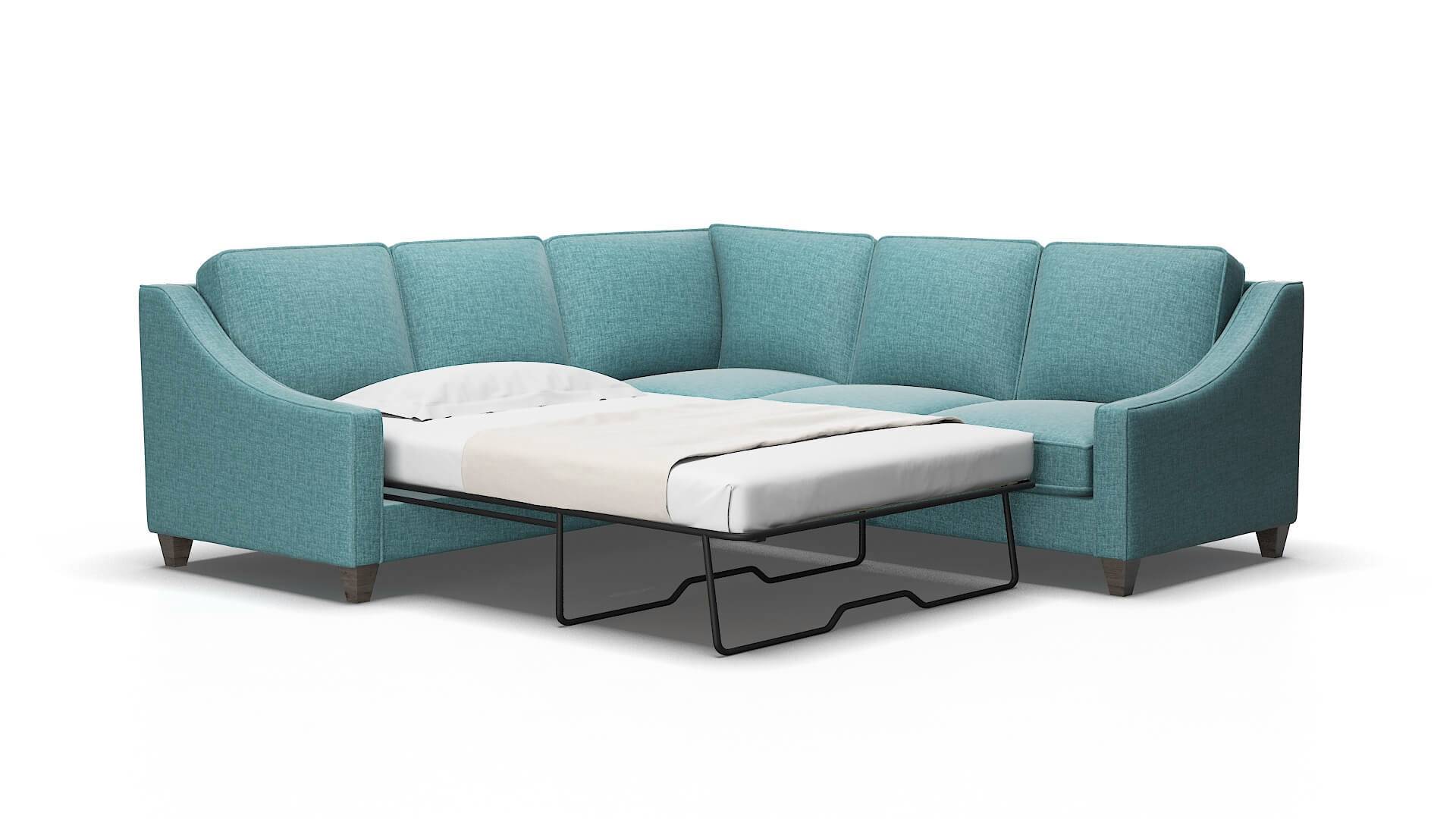 Sanda Elliot Teal Sectional Sleeper 2