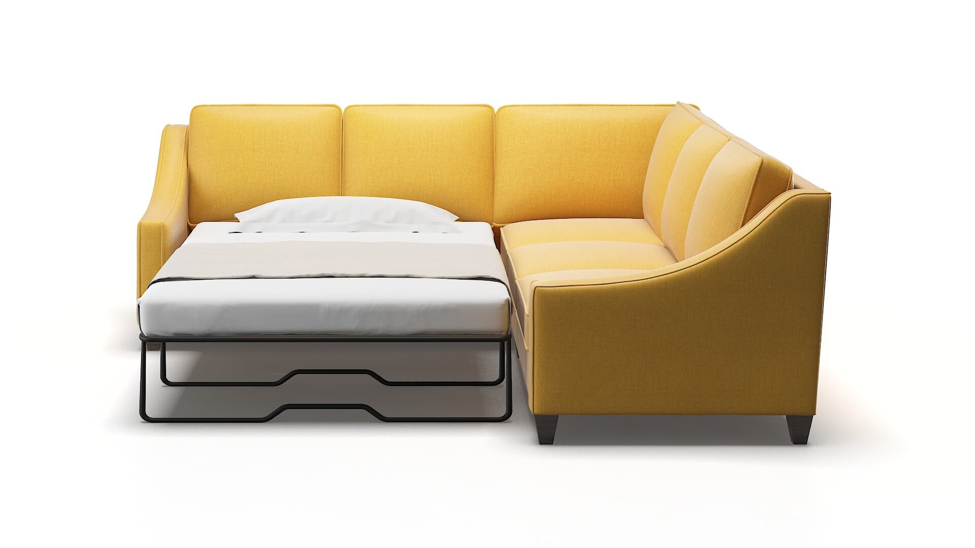 Sanda Hepburn Chai_tea Sectional Sleeper Espresso legs 1