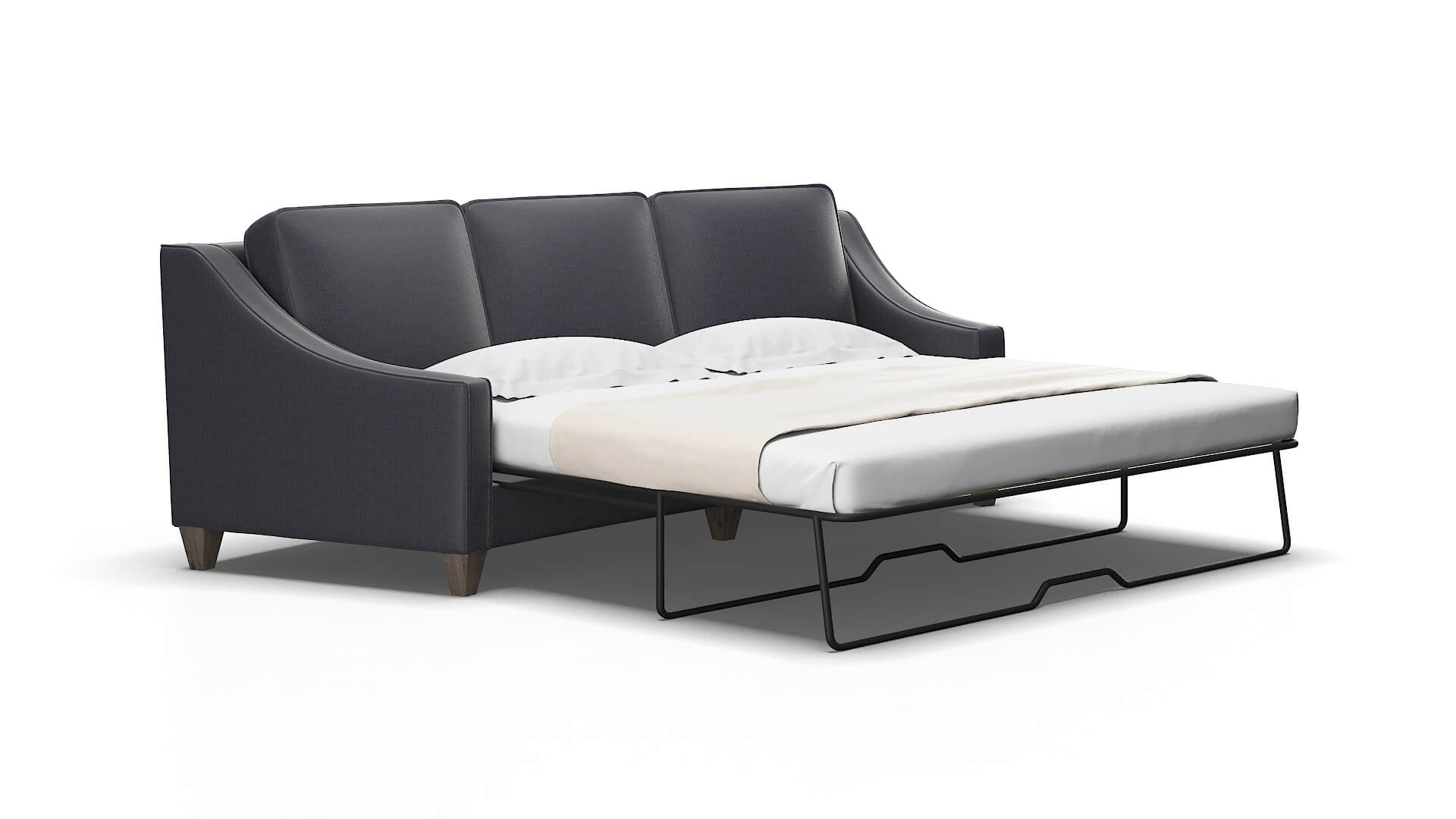 Sanda Hepburn_hrp deep_sea Sofa sleeper Espresso Legs  2