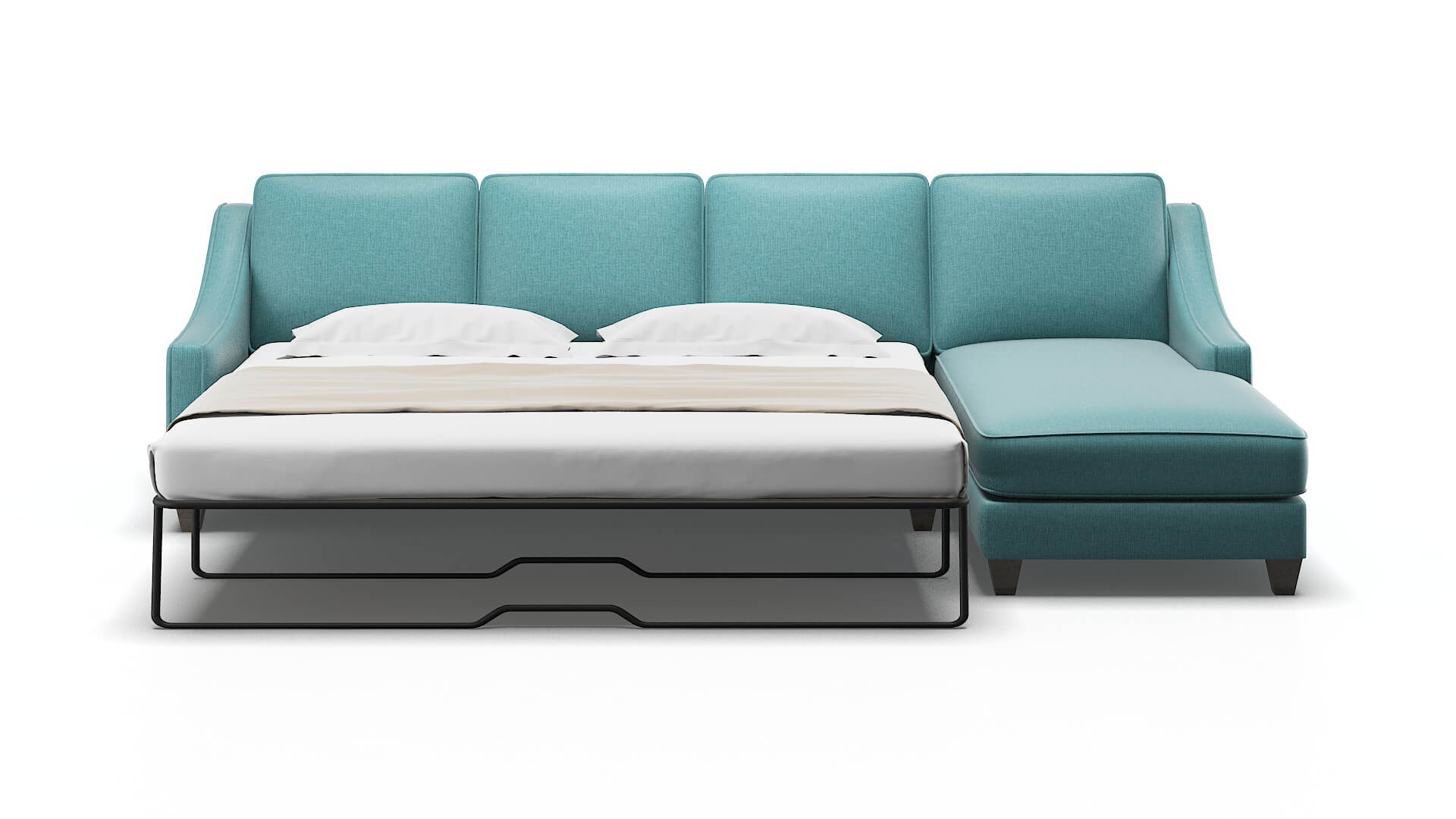 Sanda Hepburn_hrp Emerald Panel Sleeper Espresso legs 2