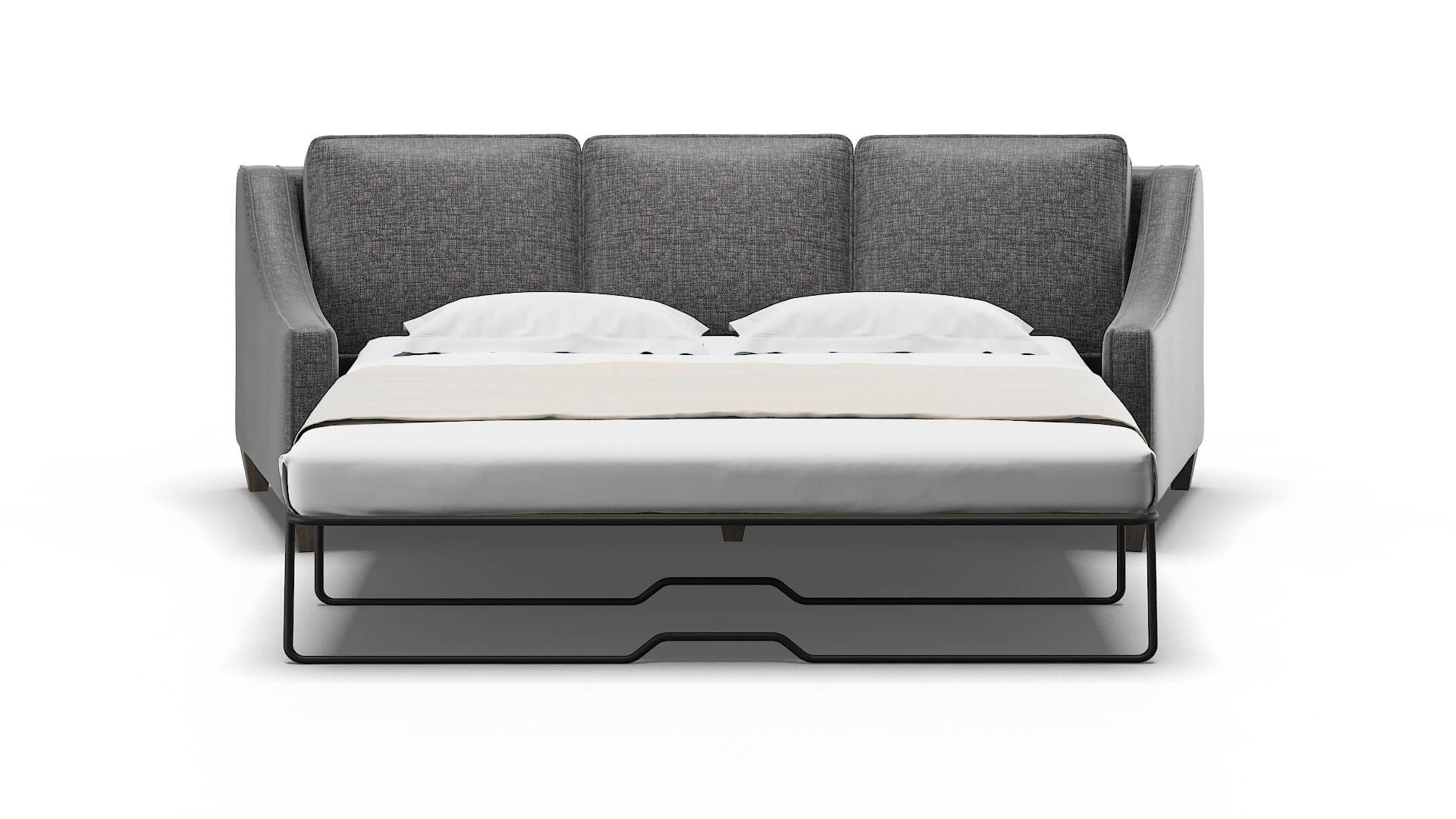 Sanda Insight Charcoal Sofa Sleeper Espresso legs 1