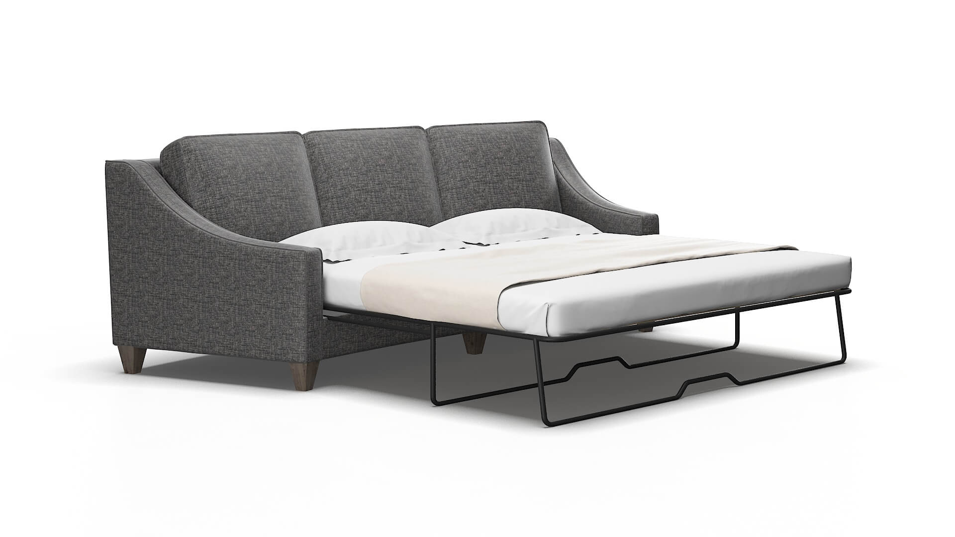Sanda Insight charcoal Sofa sleeper Espresso Legs  2
