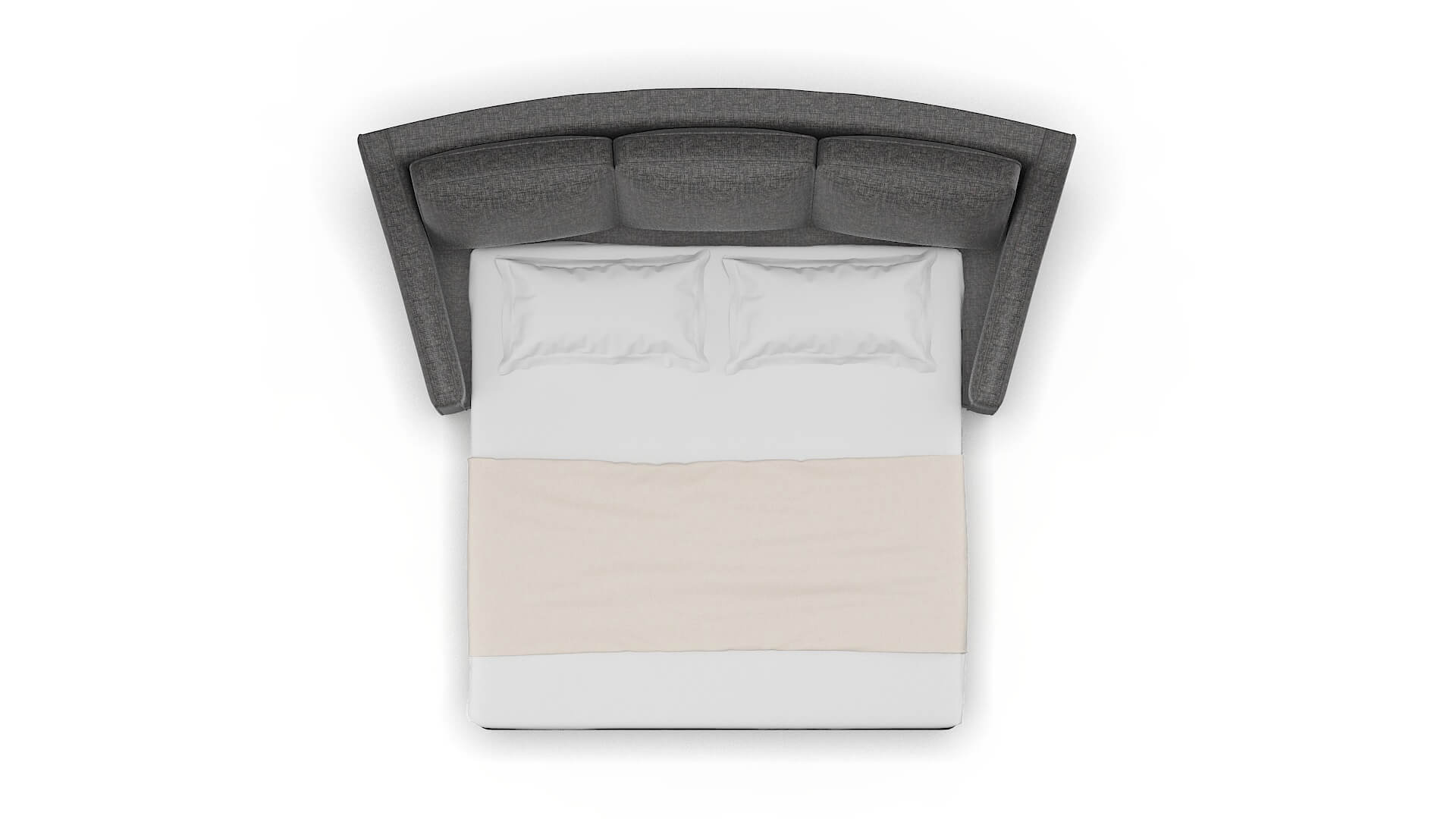 Sanda Insight Charcoal Sofa Sleeper Espresso legs 3