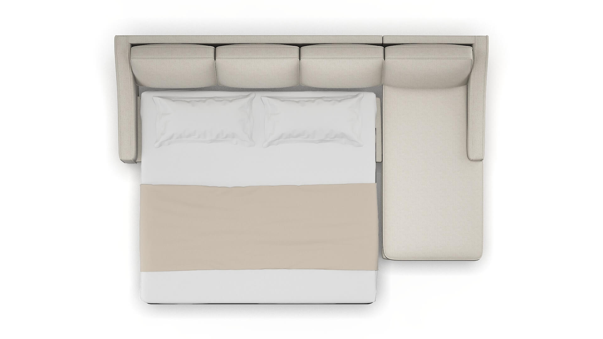 Sanda Insight Dove Panel Sleeper Espresso legs 3