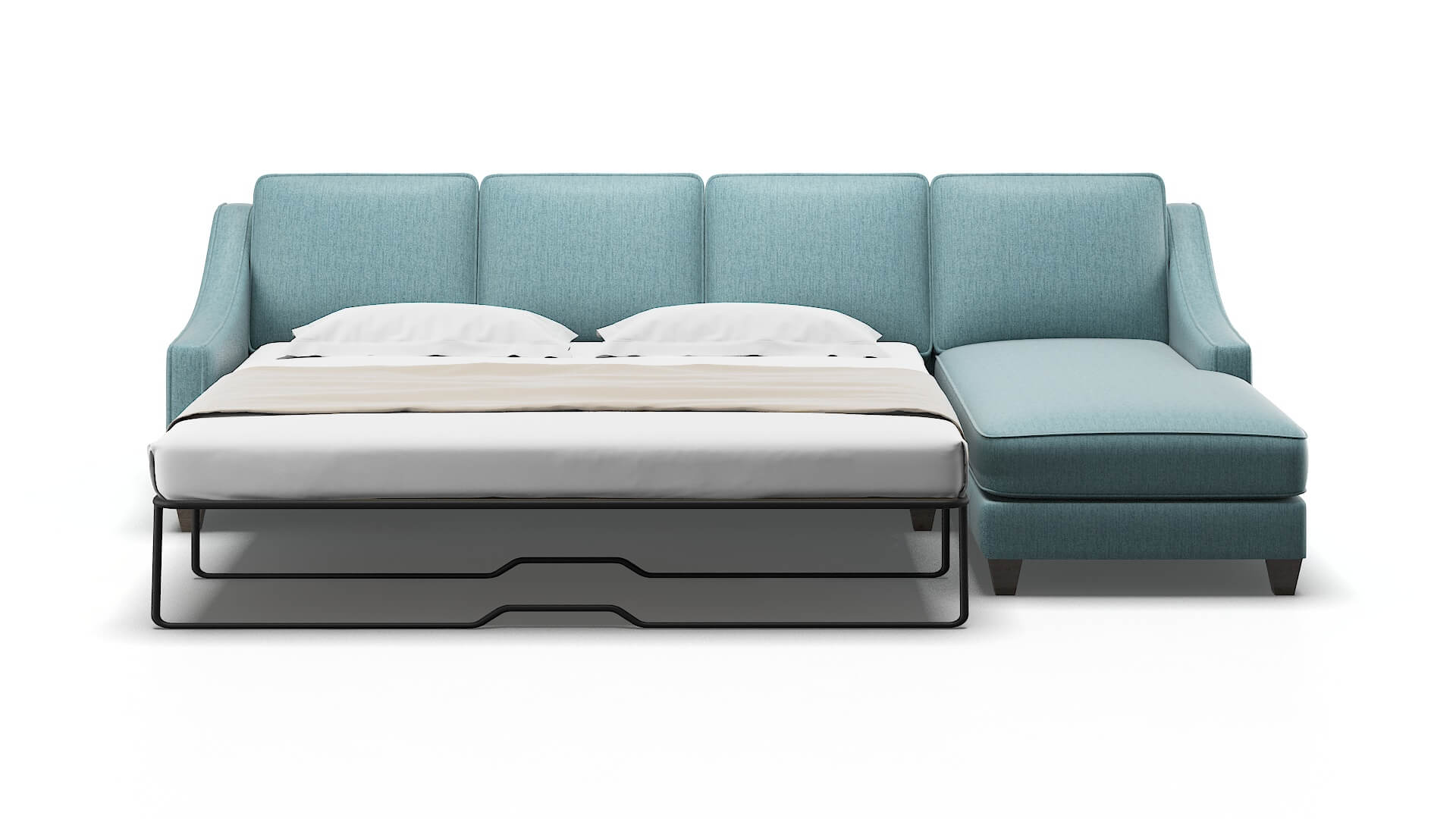 Sanda Insight peacock Panel sleeper Espresso Legs  2