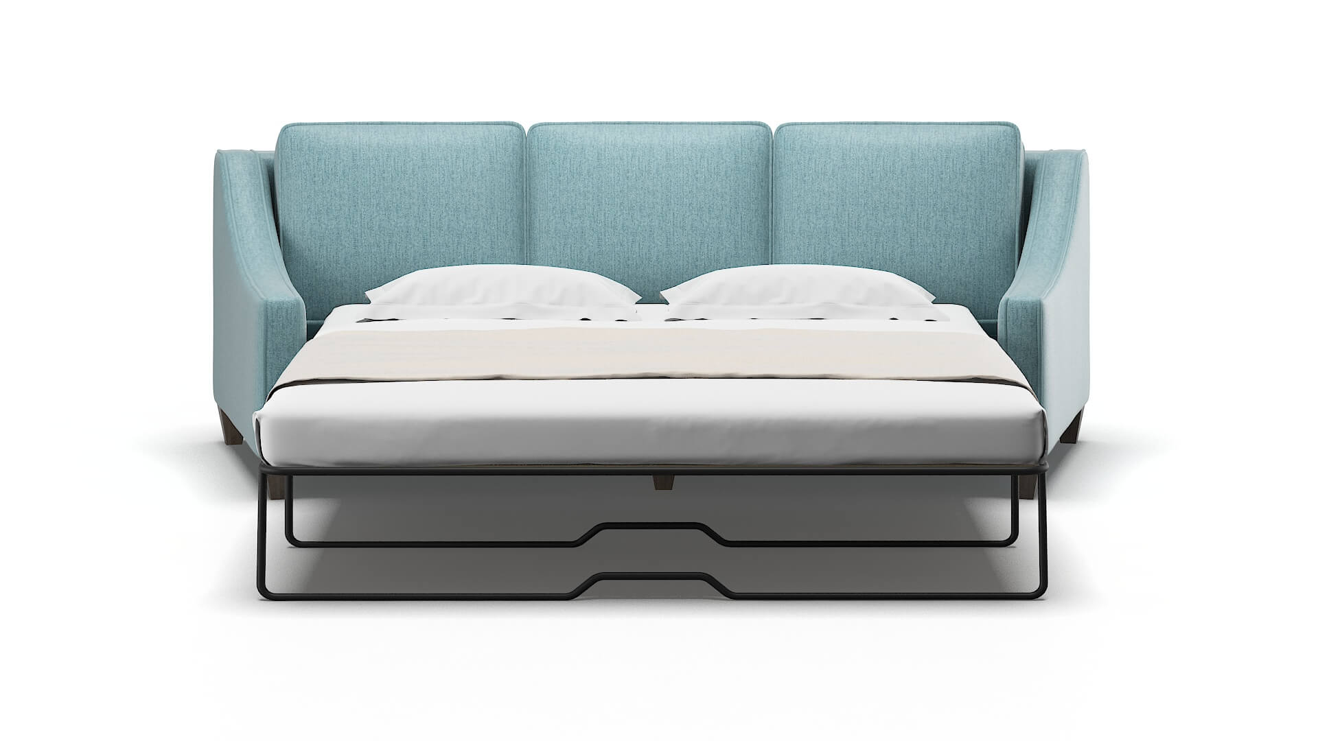 Sanda Insight Peacock Sofa Sleeper Espresso legs 1