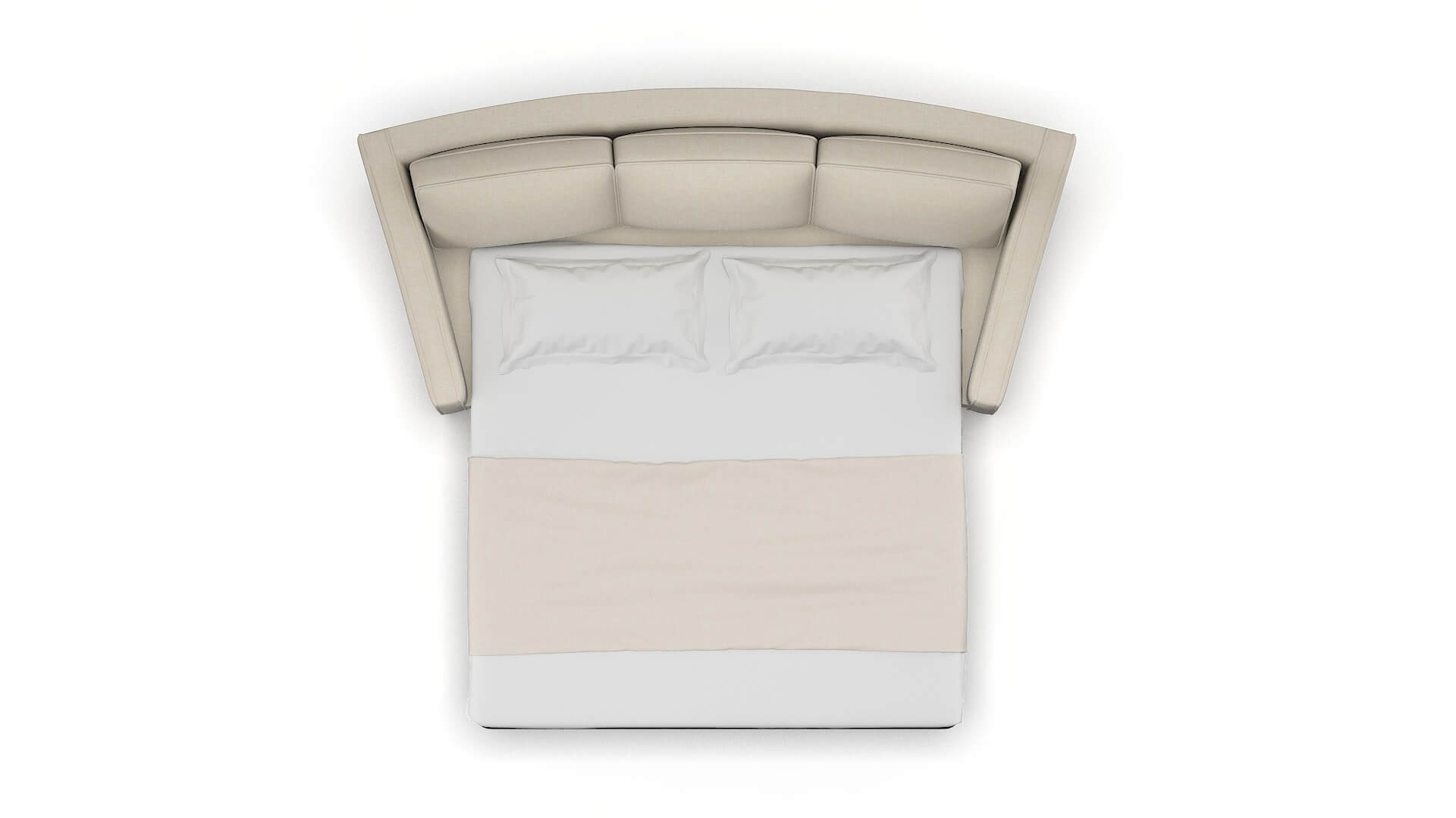 Sanda Keylargo Almond Sofa Sleeper Espresso legs 3