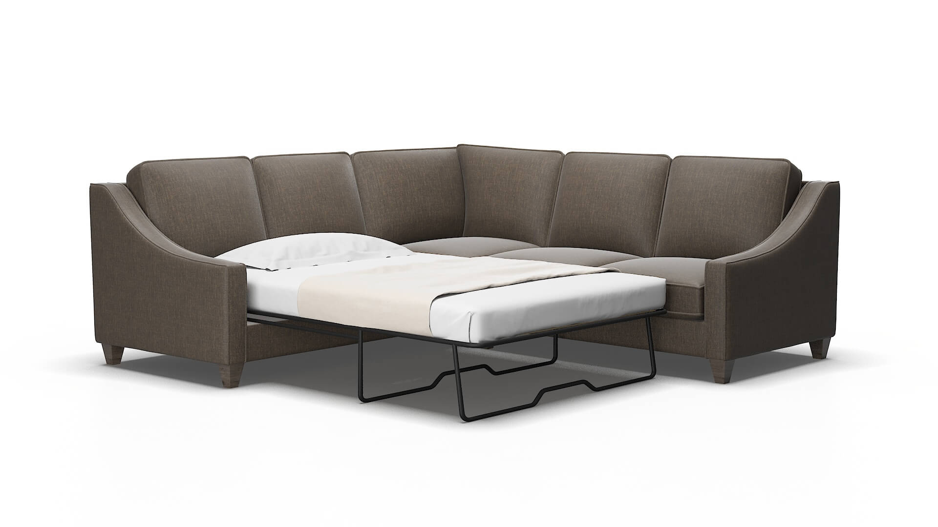 Sanda Keylargo bark Sectional sleeper Espresso Legs  2