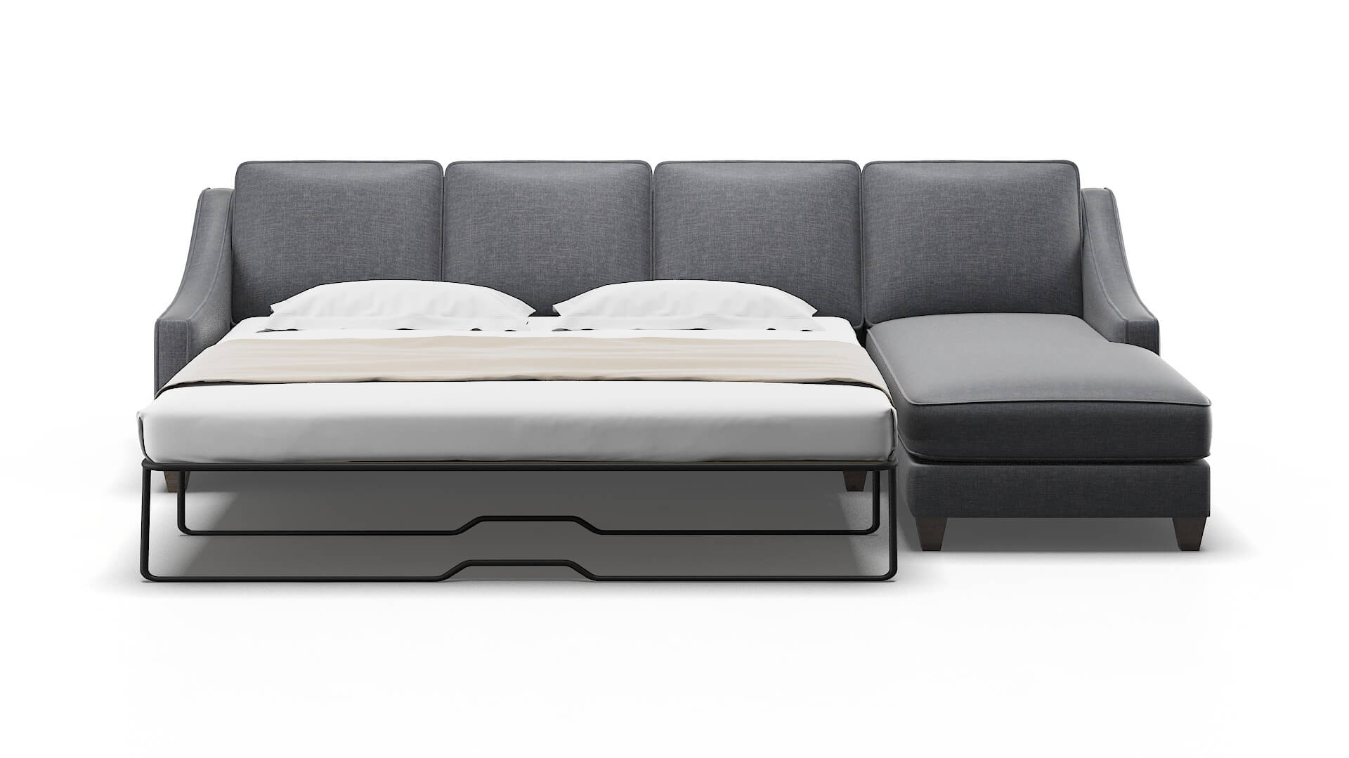 Sanda Keylargo graphite Panel sleeper Espresso Legs  2