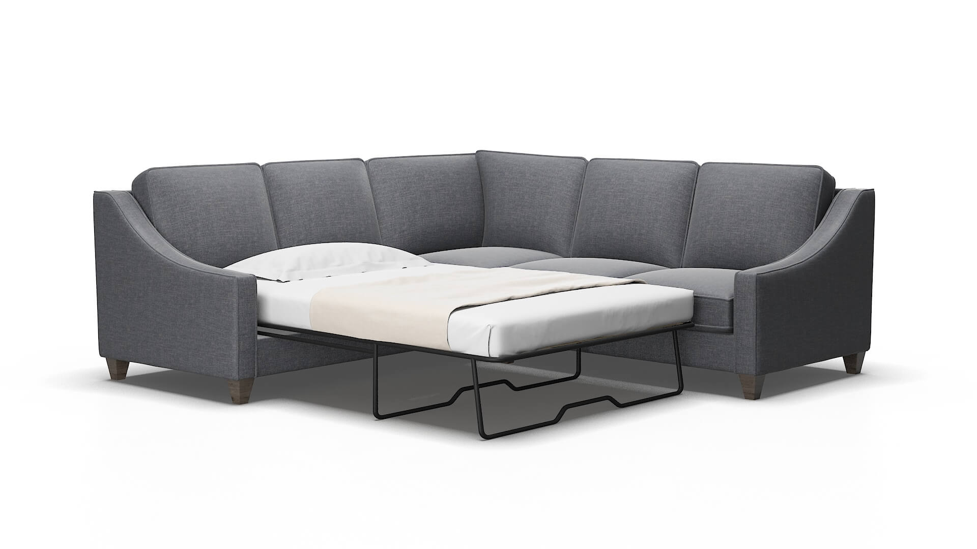 Sanda Keylargo graphite Sectional sleeper Espresso Legs  2