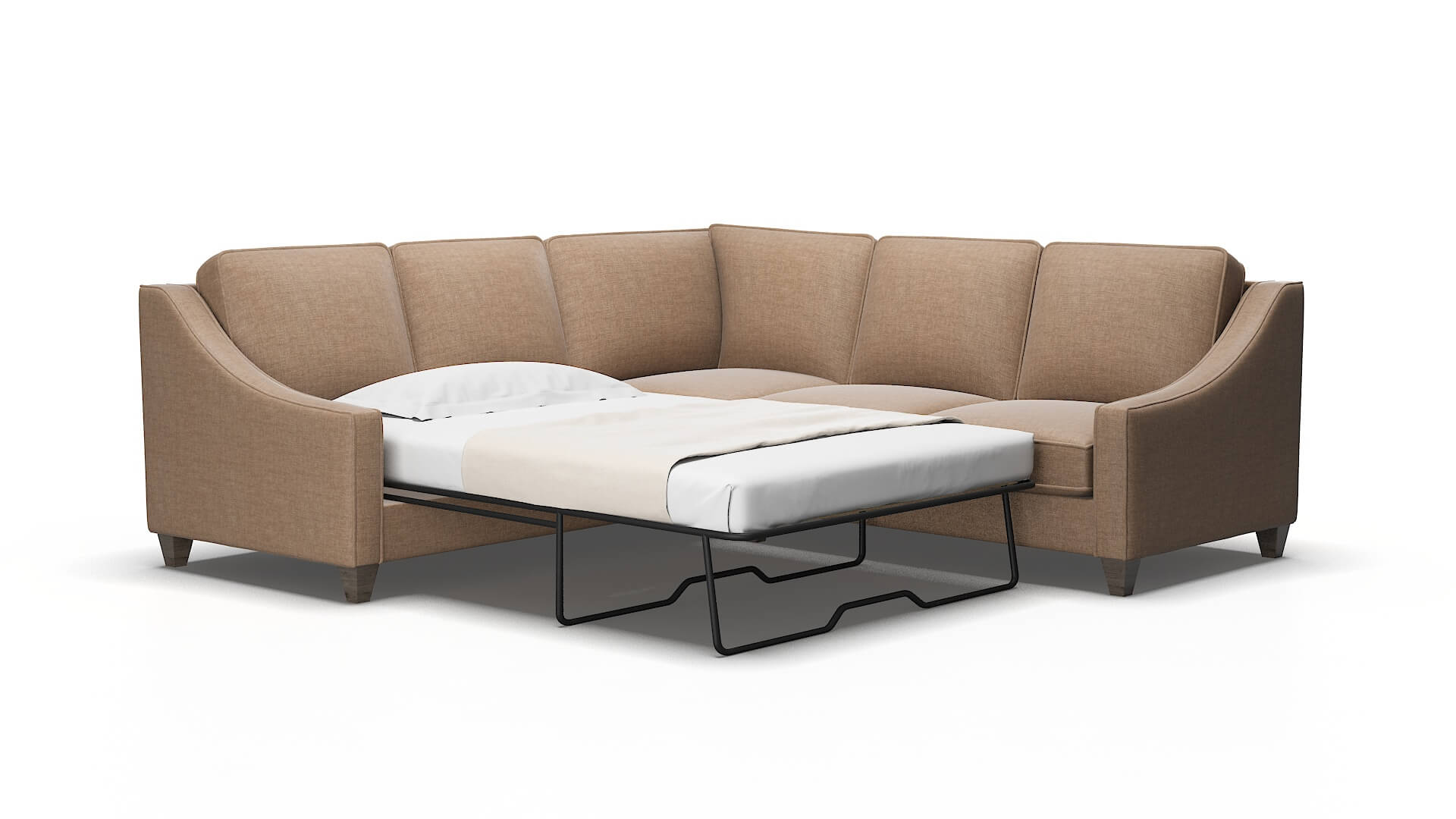 Sanda Keylargo mink Sectional sleeper Espresso Legs  2