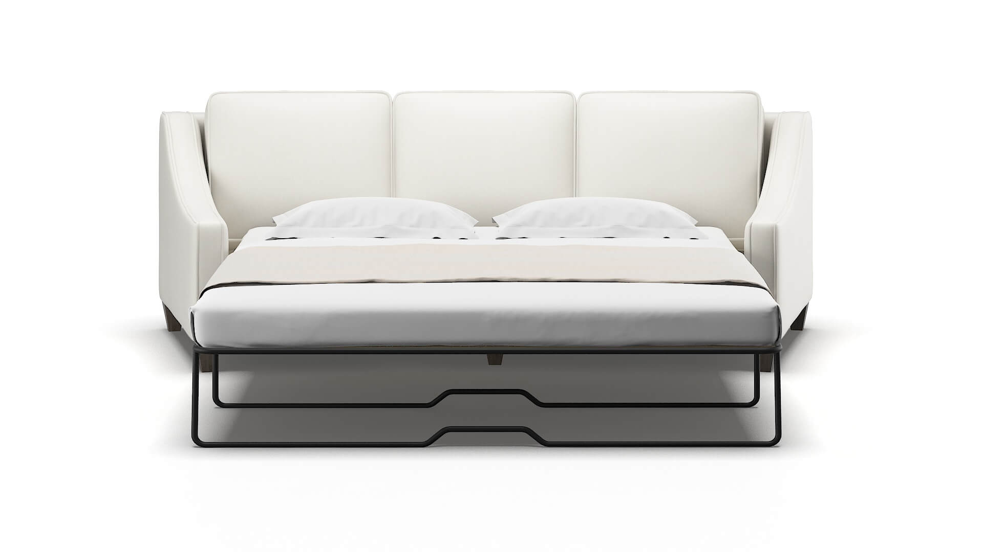 Sanda Keylargo Oatmeal Sofa Sleeper Espresso legs 1