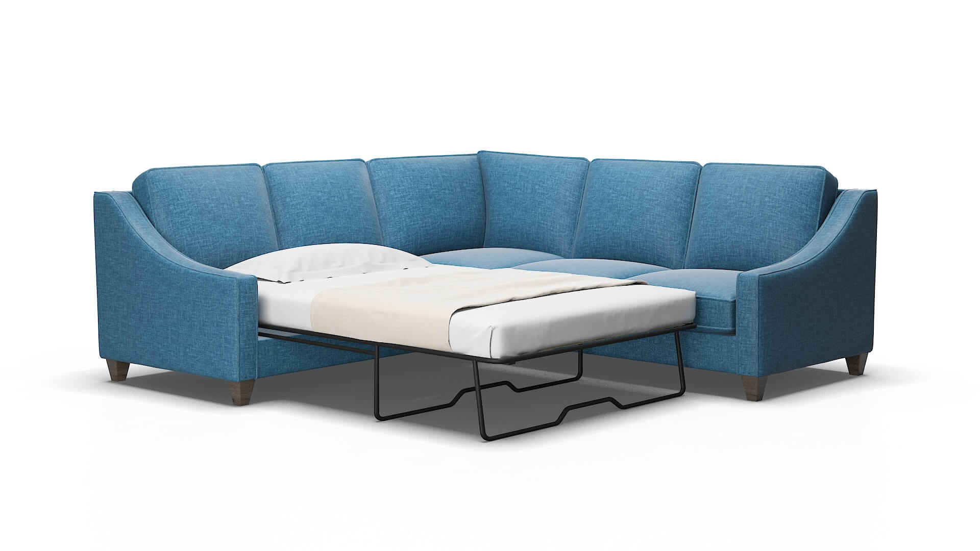 Sanda Keylargo ocean Sectional sleeper Espresso Legs  2