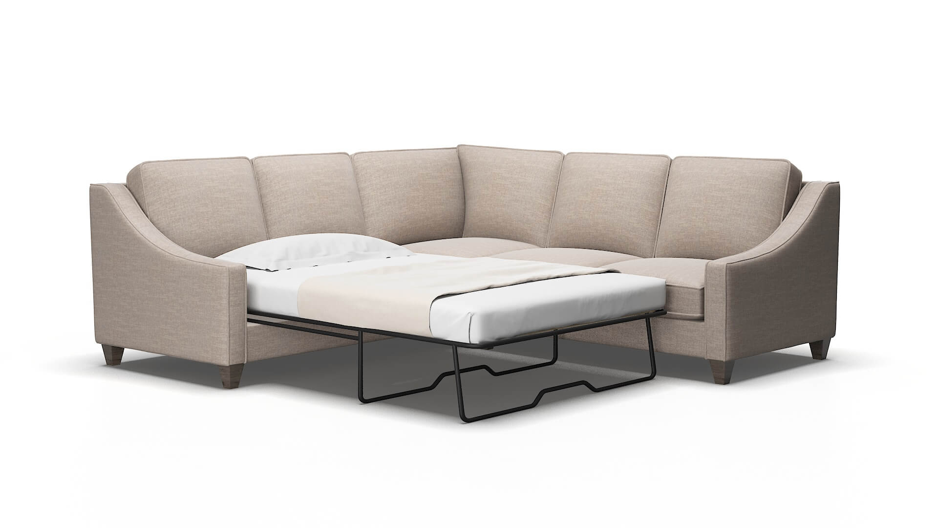 Sanda Keylargo pumice Sectional sleeper Espresso Legs  2