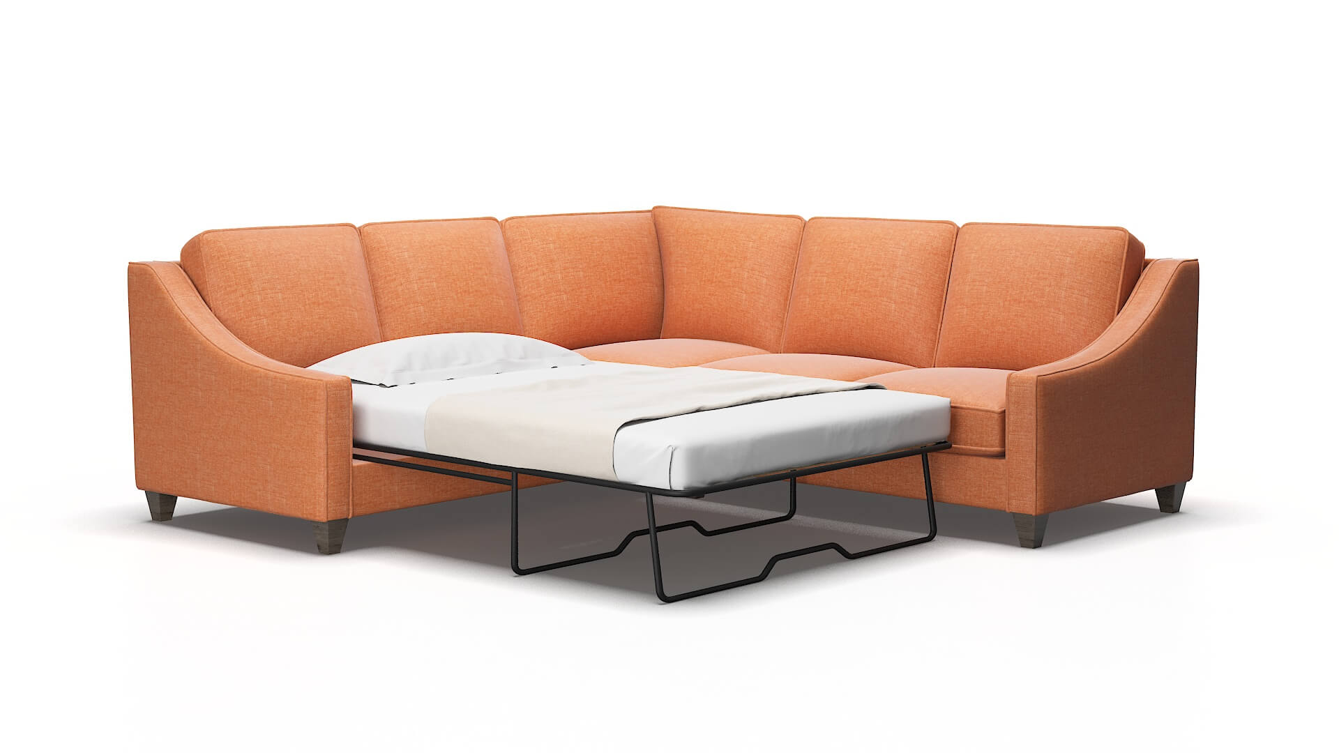 Sanda Keylargo terracotta Sectional sleeper Espresso Legs  2