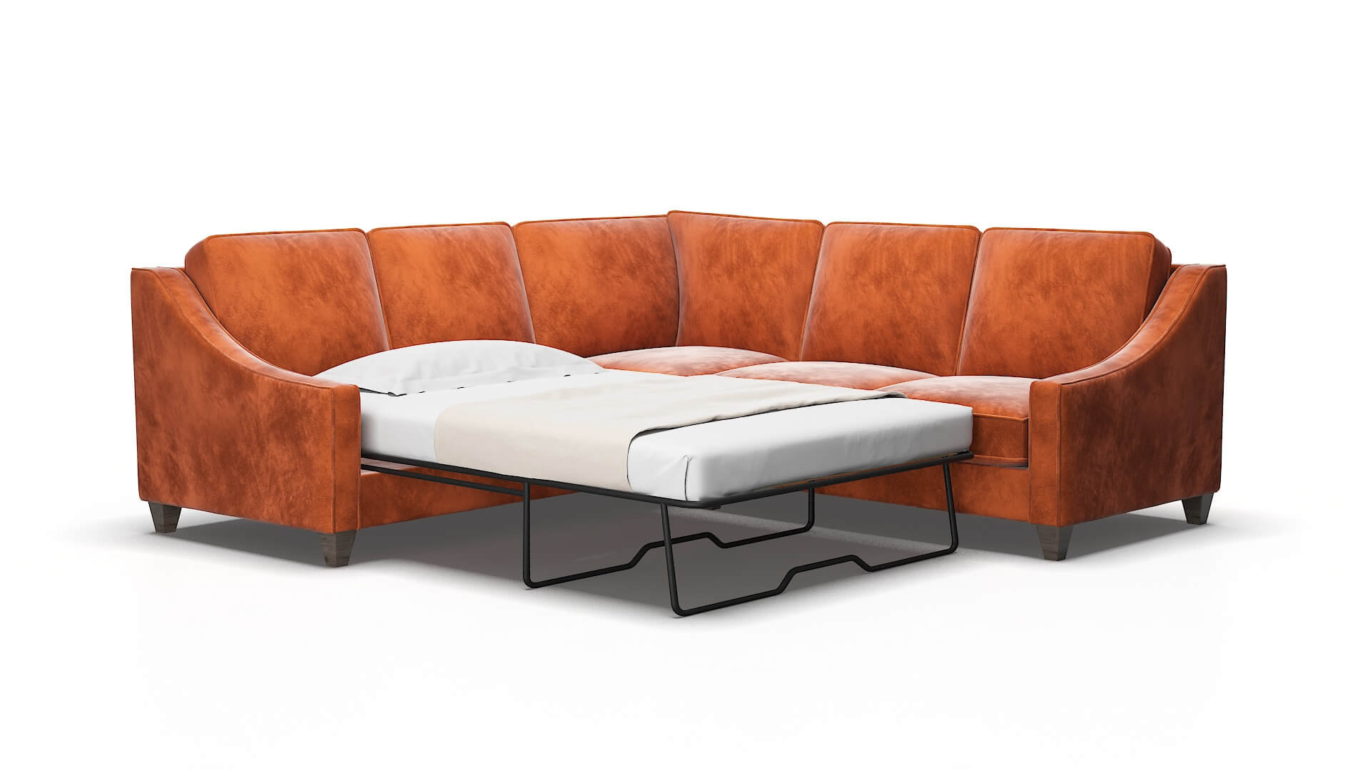 Sanda Loft copper Sectional sleeper Espresso Legs  2