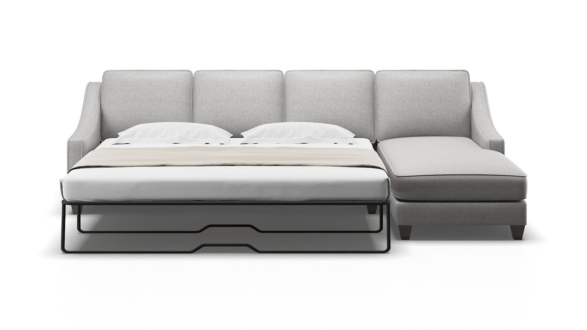 Sanda Malibu Dove Panel Sleeper Espresso legs 1